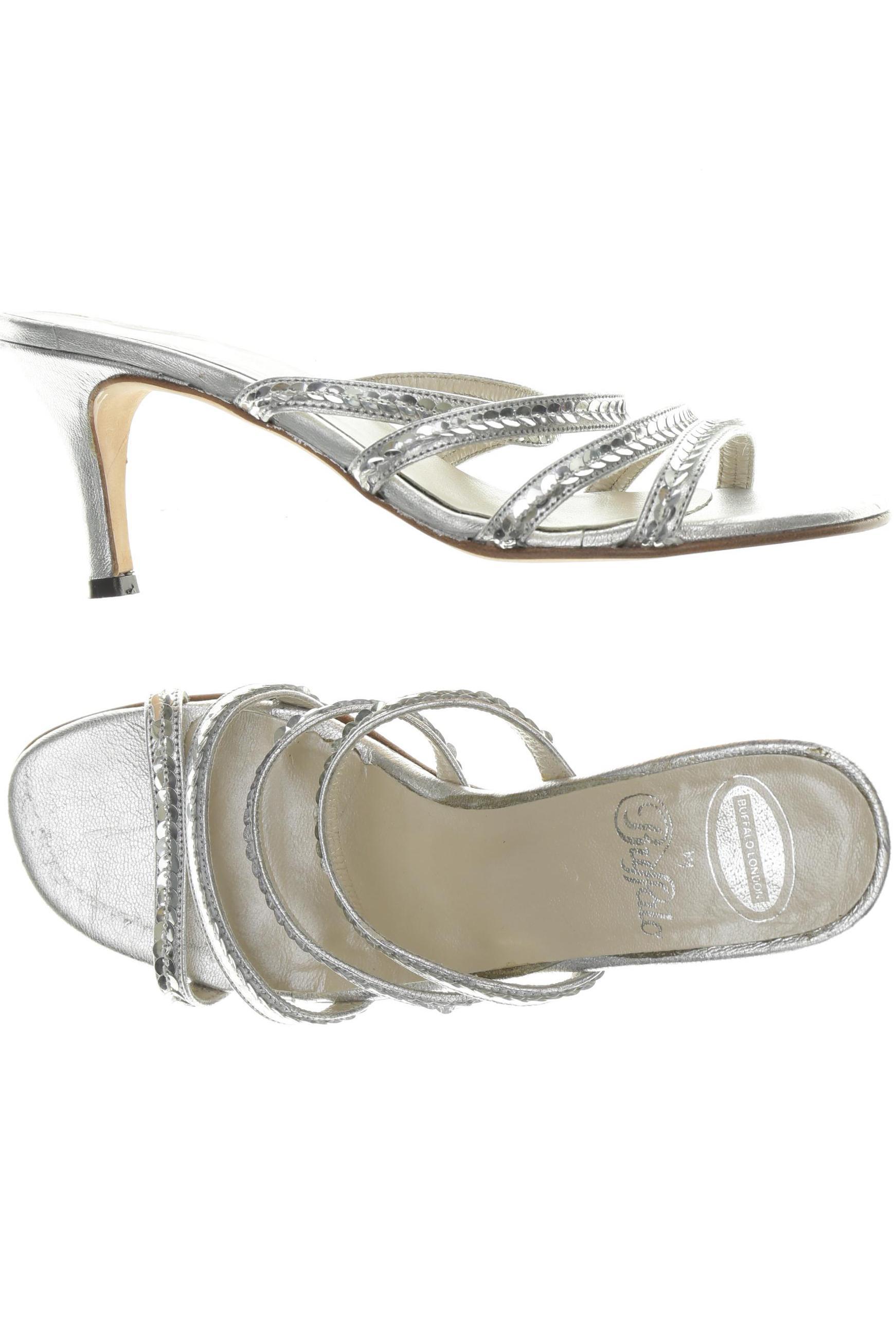 

Buffalo London Damen Sandale, silber, Gr. 38