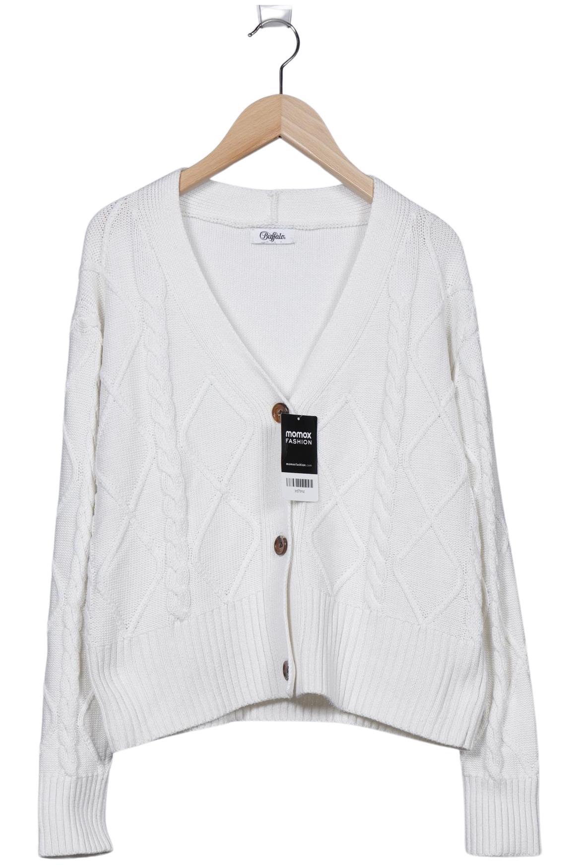 

Buffalo David Bitton Damen Strickjacke, weiß, Gr. 36