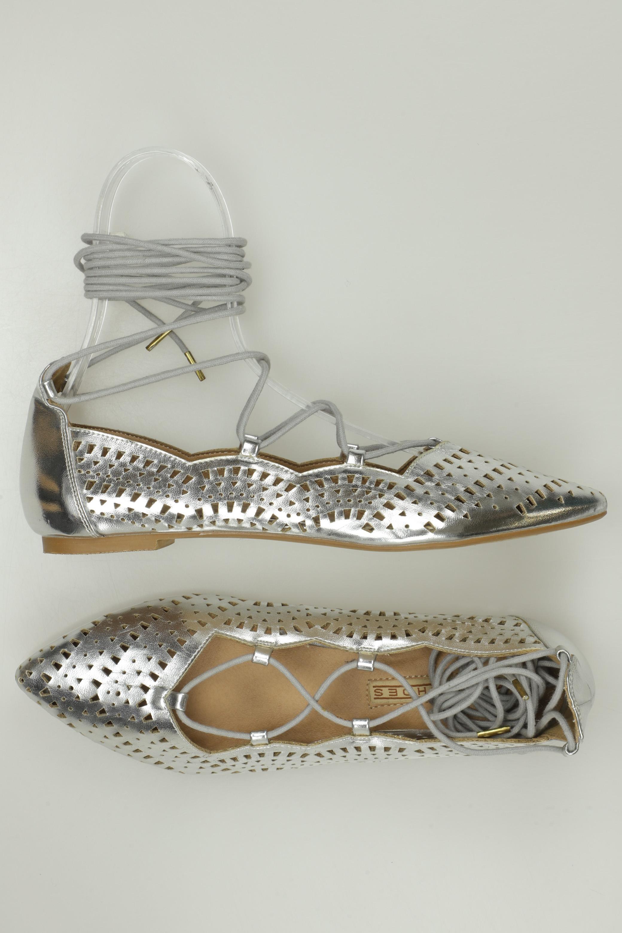 

Buffalo London Damen Ballerinas, silber, Gr. 38