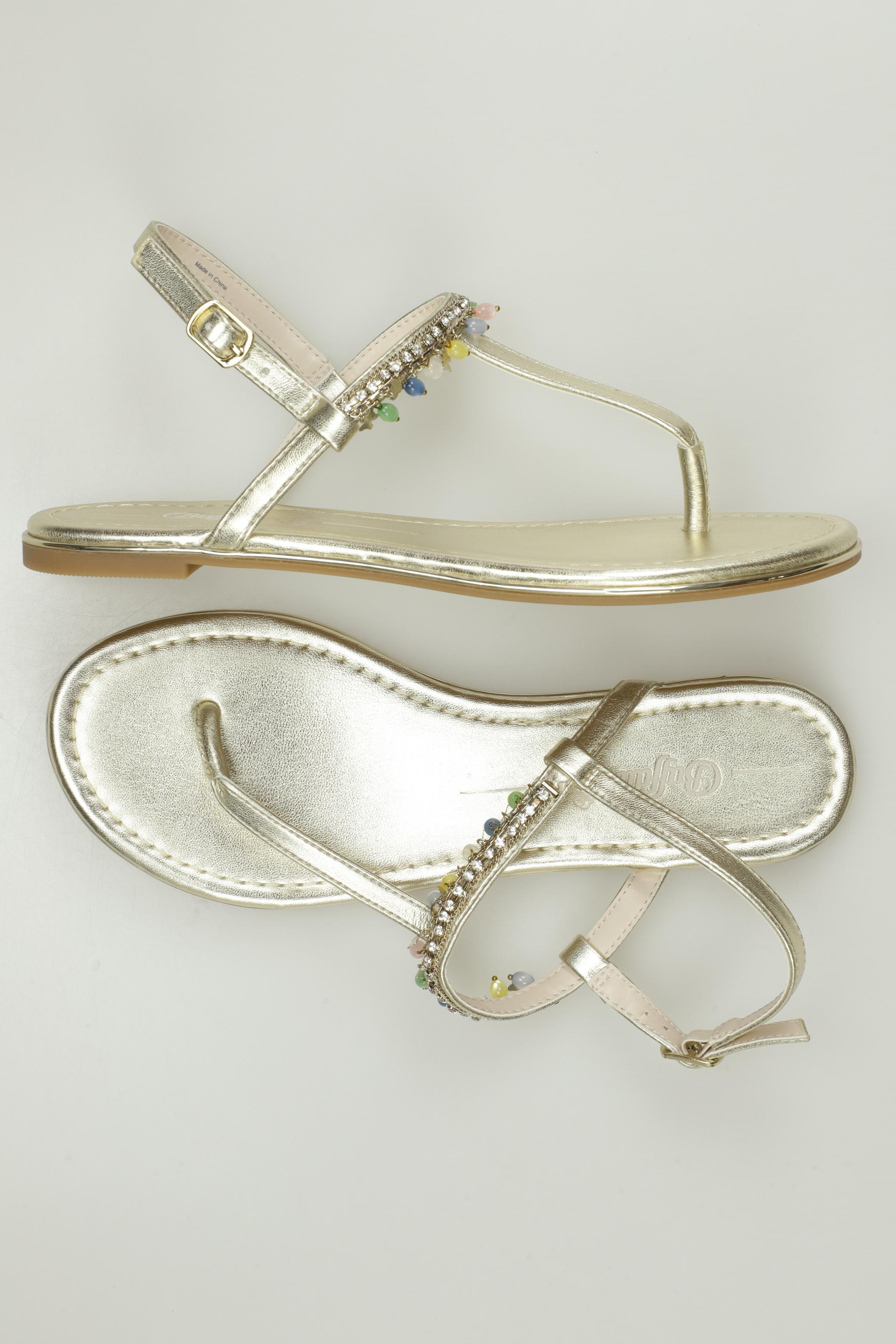 

Buffalo London Damen Sandale, gold, Gr. 40