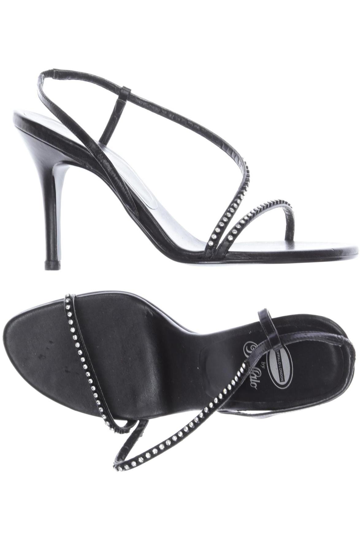 

Buffalo London Damen Sandale, schwarz, Gr. 38