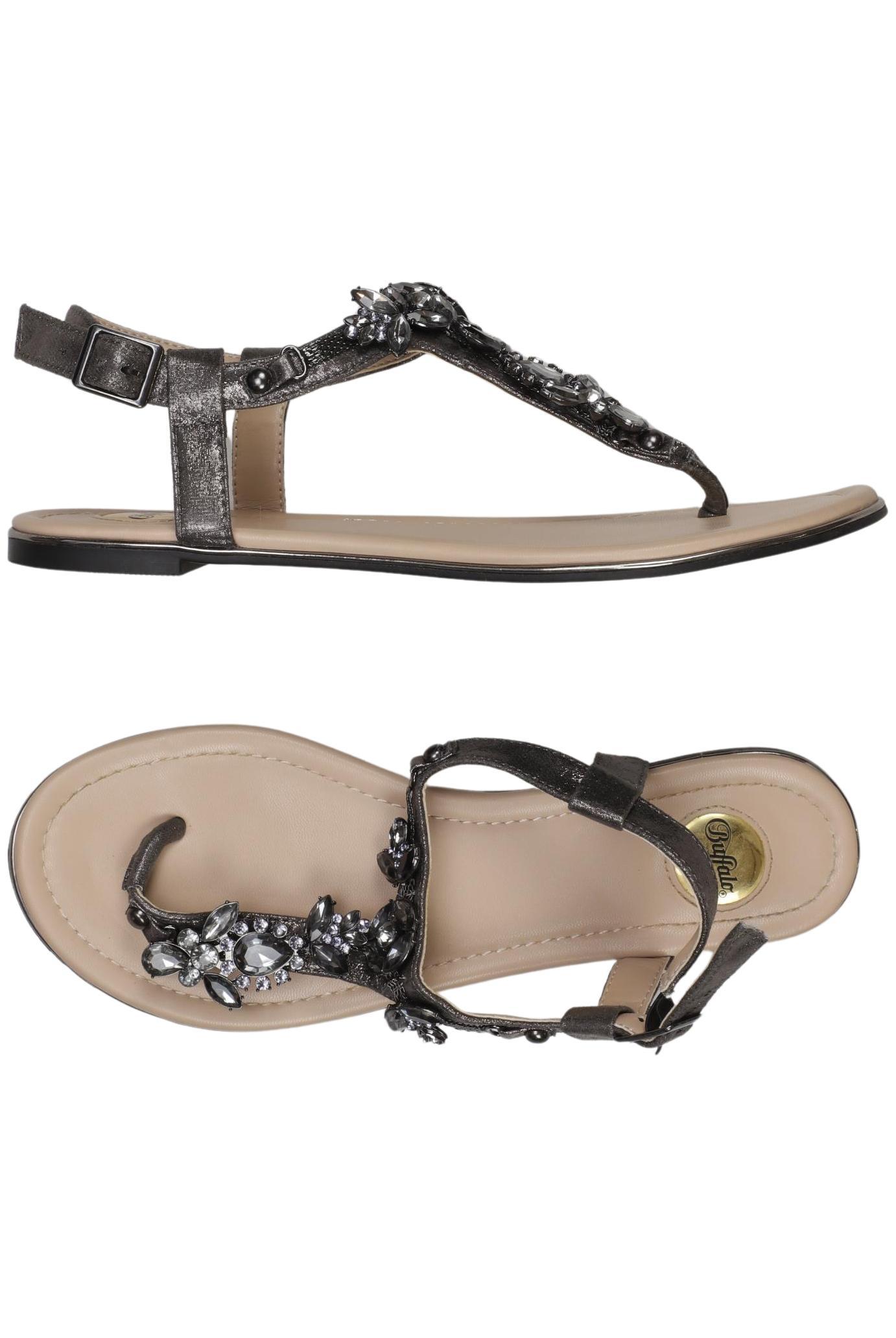

Buffalo London Damen Sandale, silber, Gr. 39
