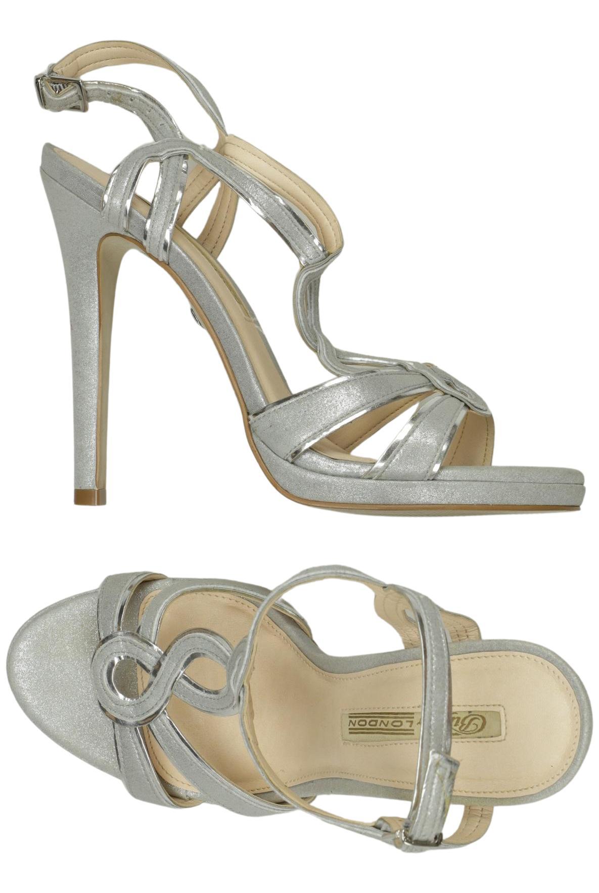 

Buffalo London Damen Sandale, silber, Gr. 38