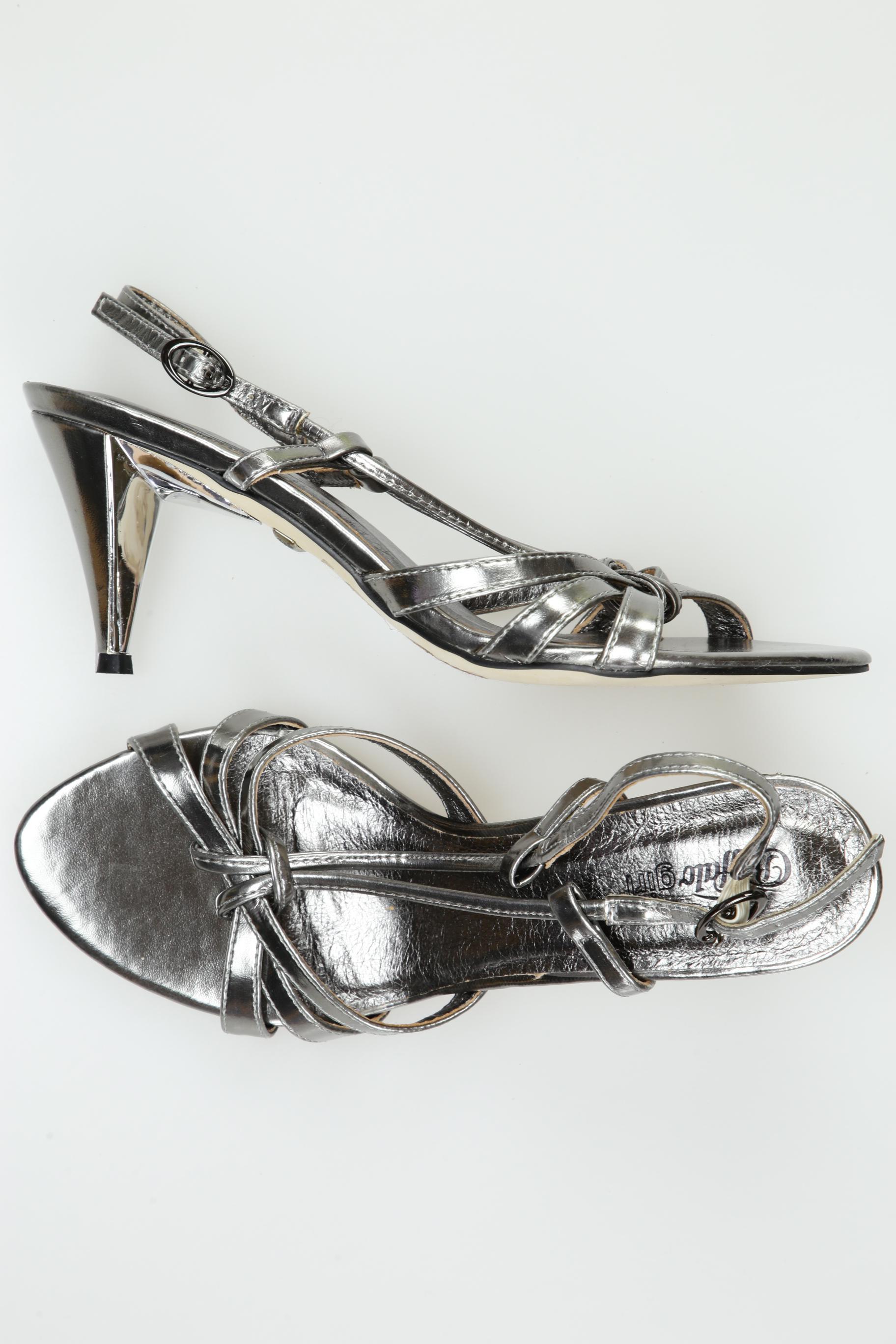 

Buffalo London Damen Sandale, silber, Gr. 38
