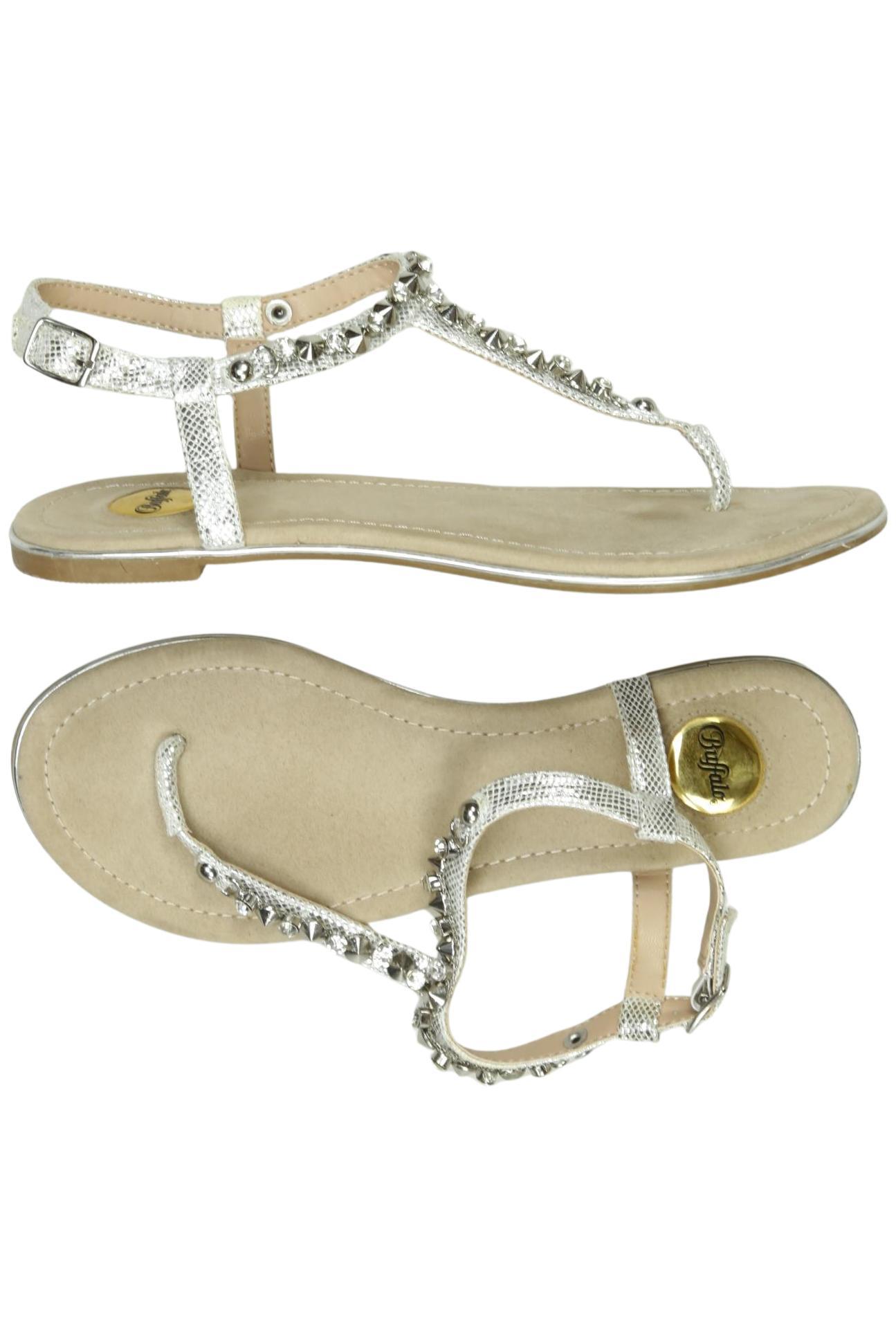 

Buffalo London Damen Sandale, silber, Gr. 38