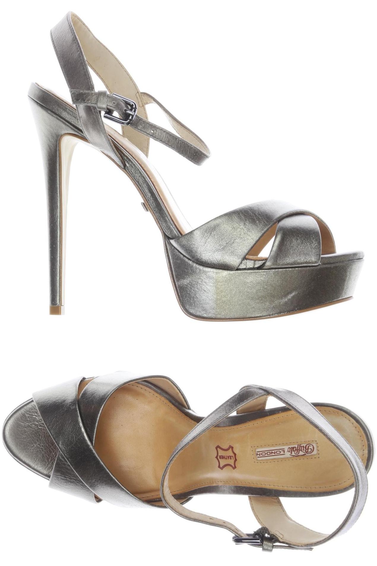 

Buffalo London Damen Sandale, silber, Gr. 40