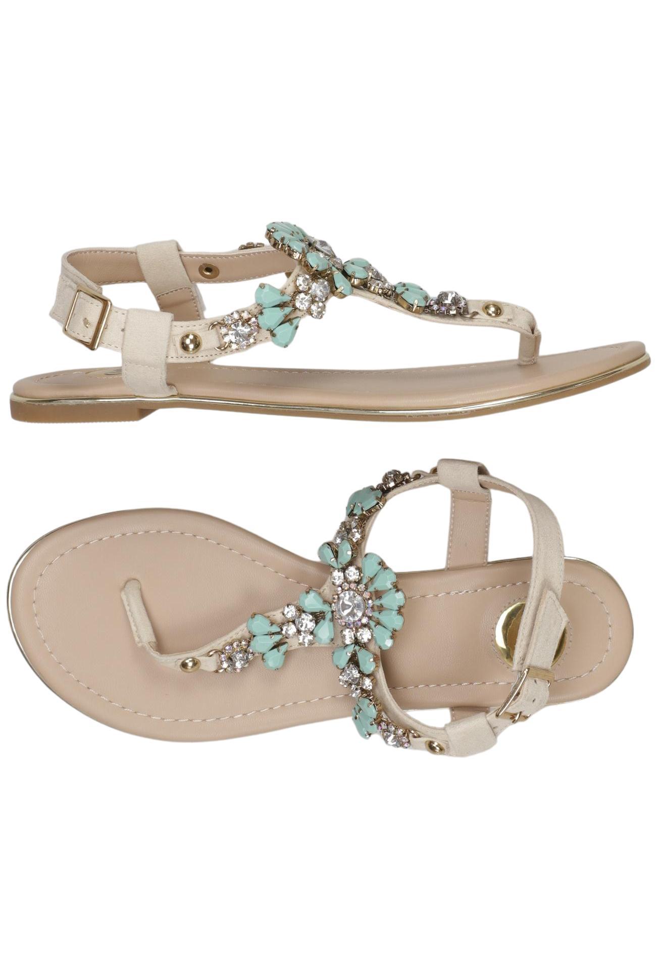 

Buffalo London Damen Sandale, beige, Gr. 37