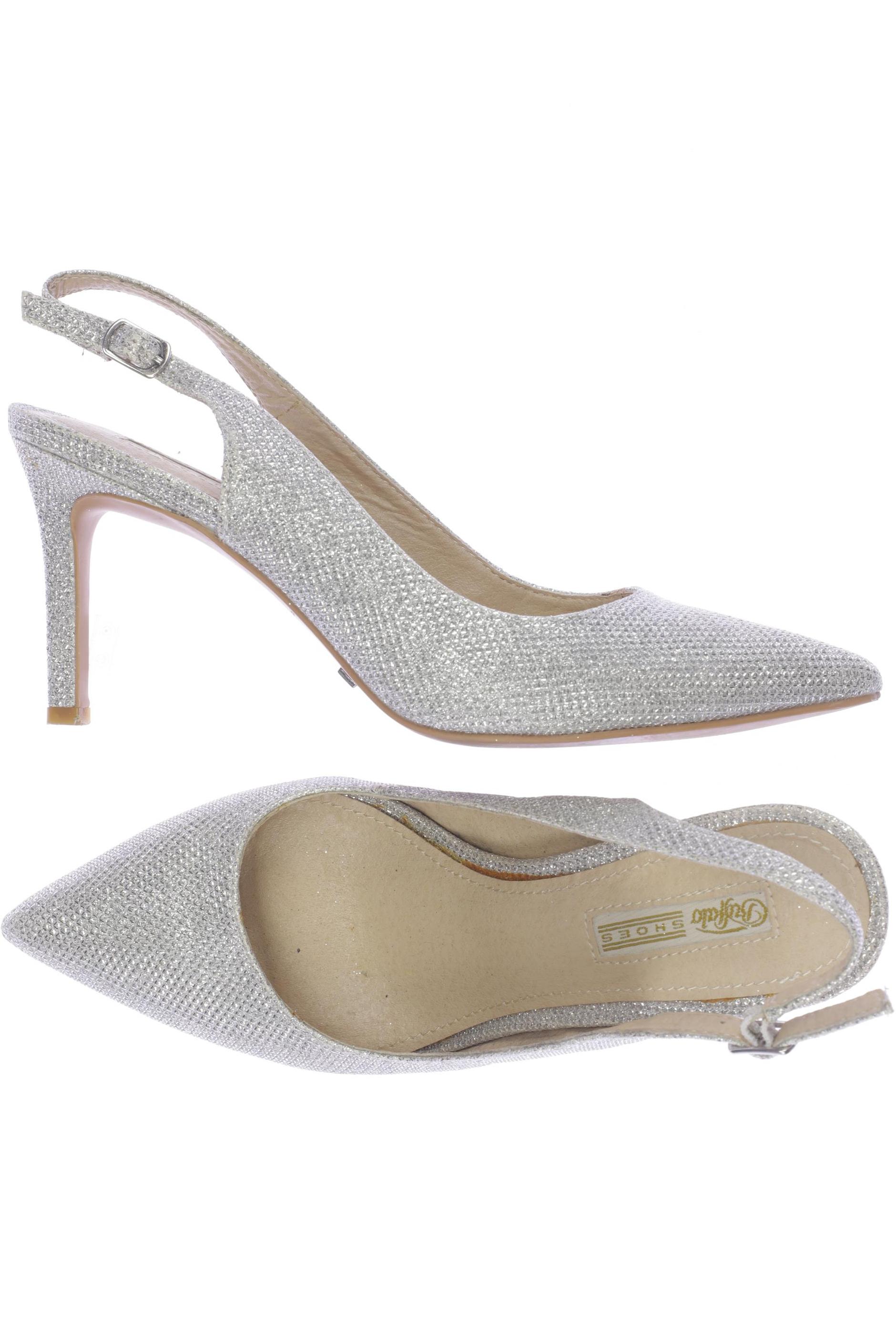 

Buffalo London Damen Pumps, silber, Gr. 38