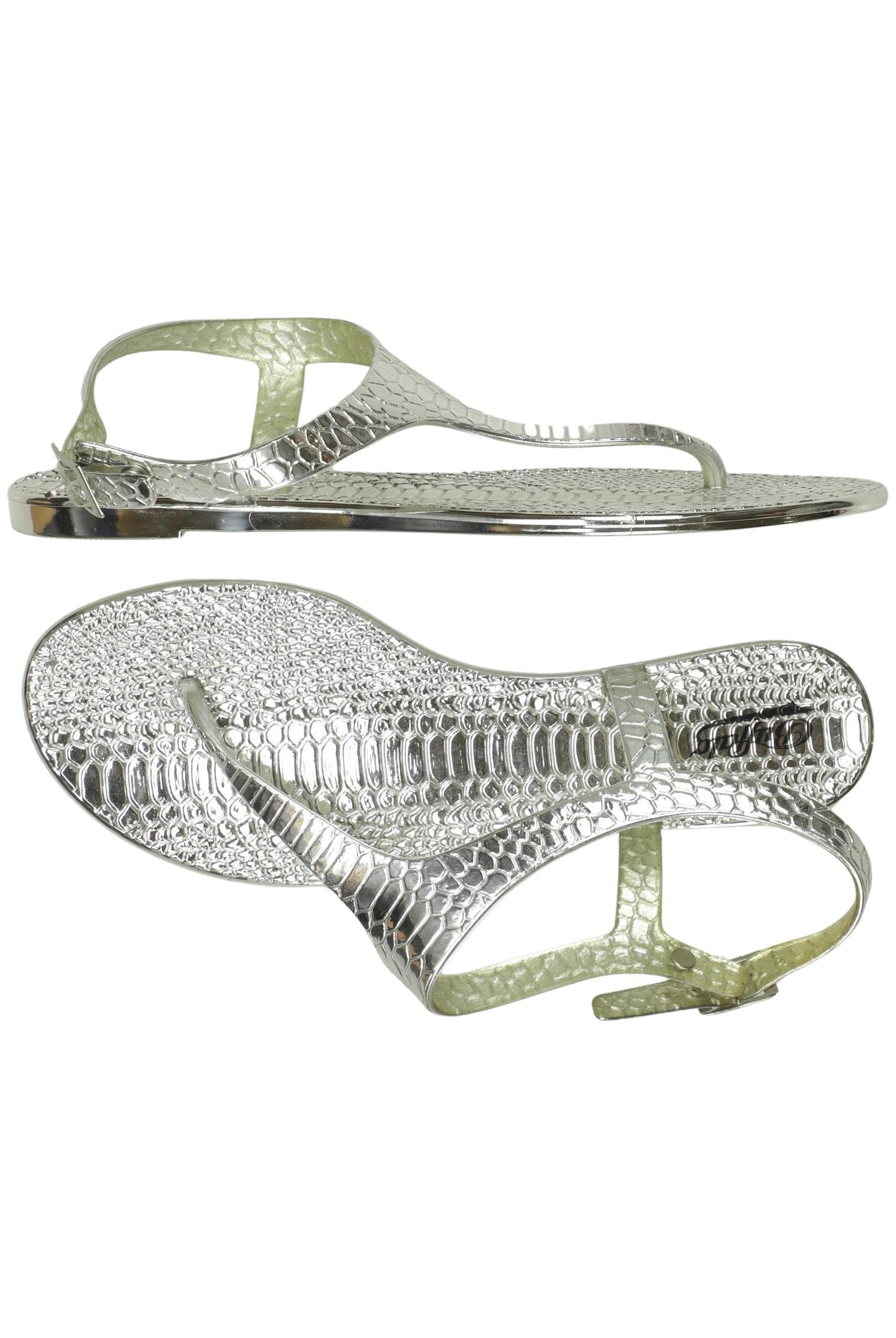 

Buffalo London Damen Sandale, silber, Gr. 41