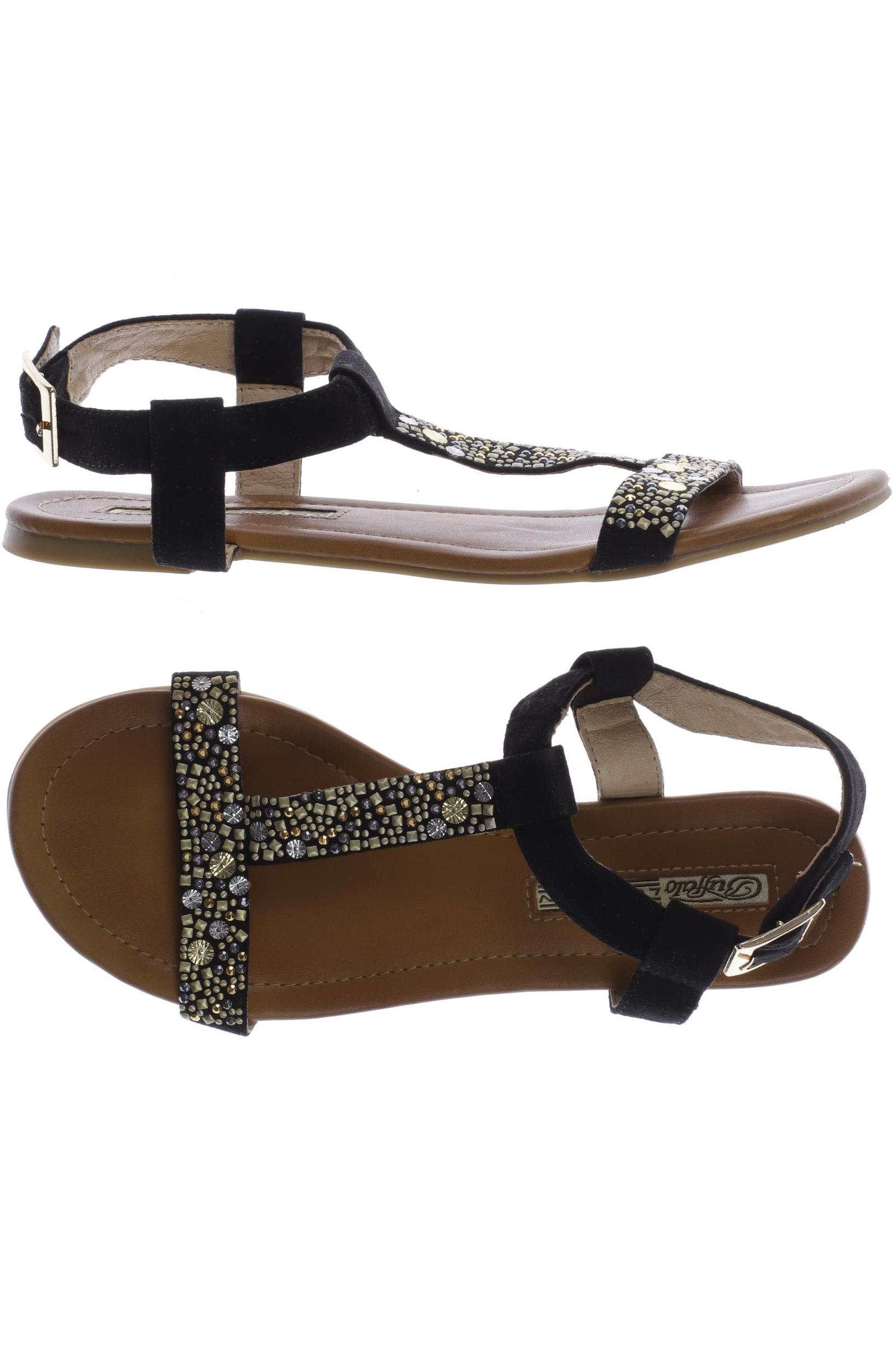 

Buffalo London Damen Sandale, schwarz, Gr. 38