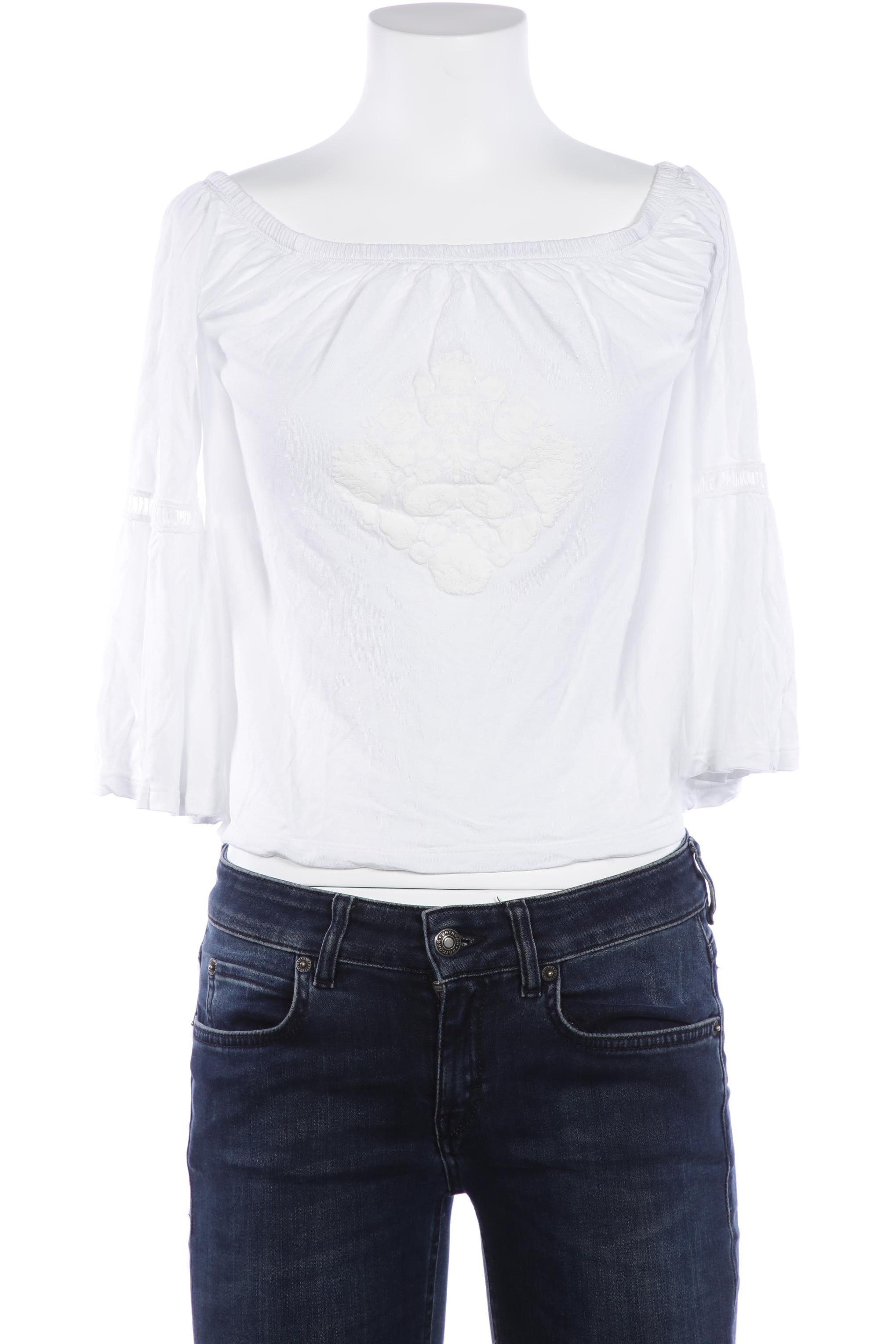 

Buffalo London Damen Langarmshirt, weiß, Gr. 32