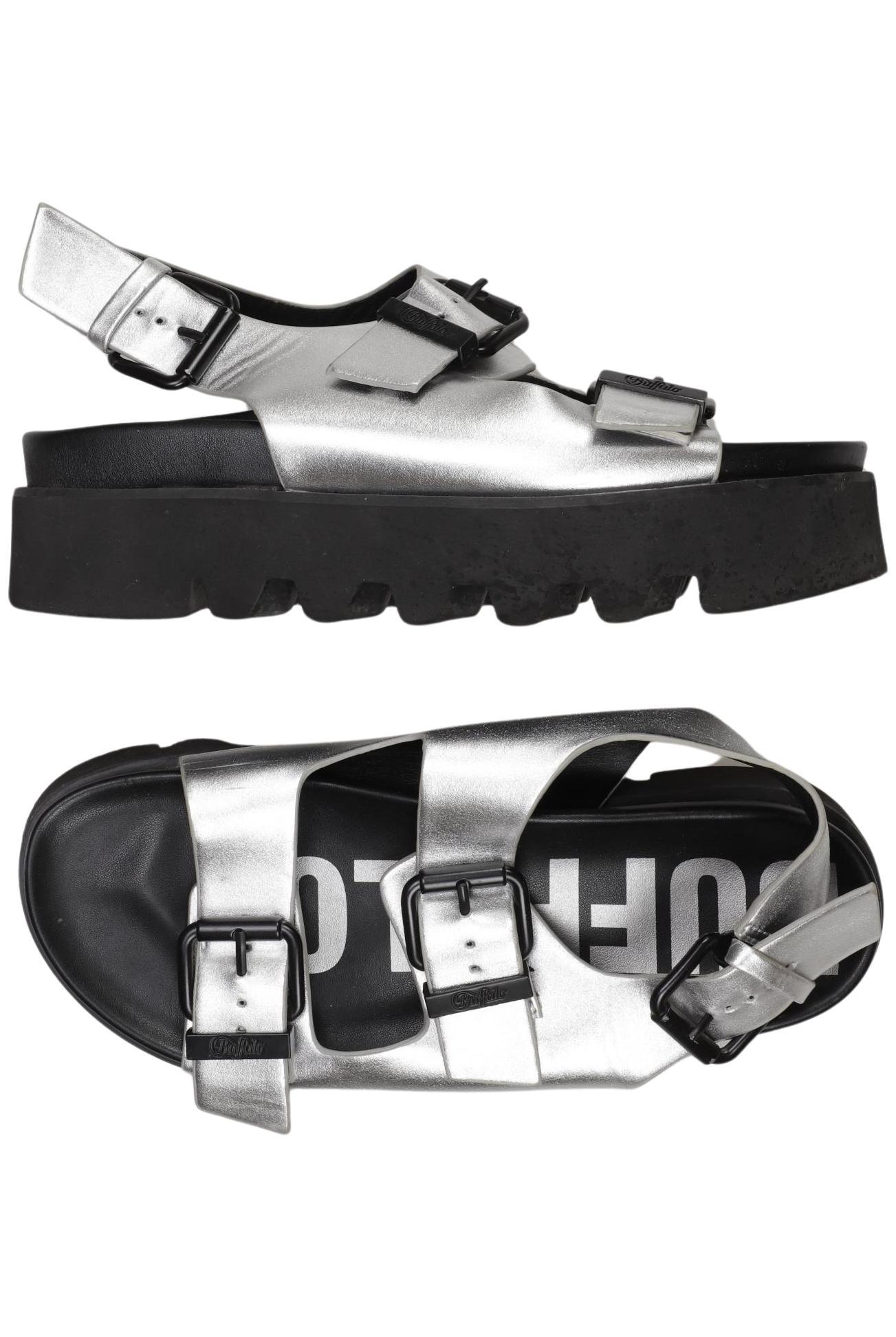 

Buffalo London Damen Sandale, silber, Gr. 41
