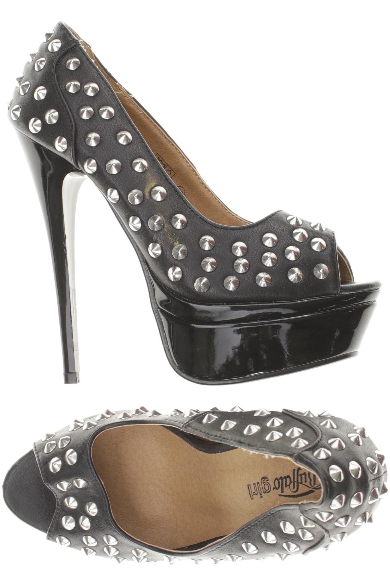 

Buffalo London Damen Sandale, schwarz, Gr. 36