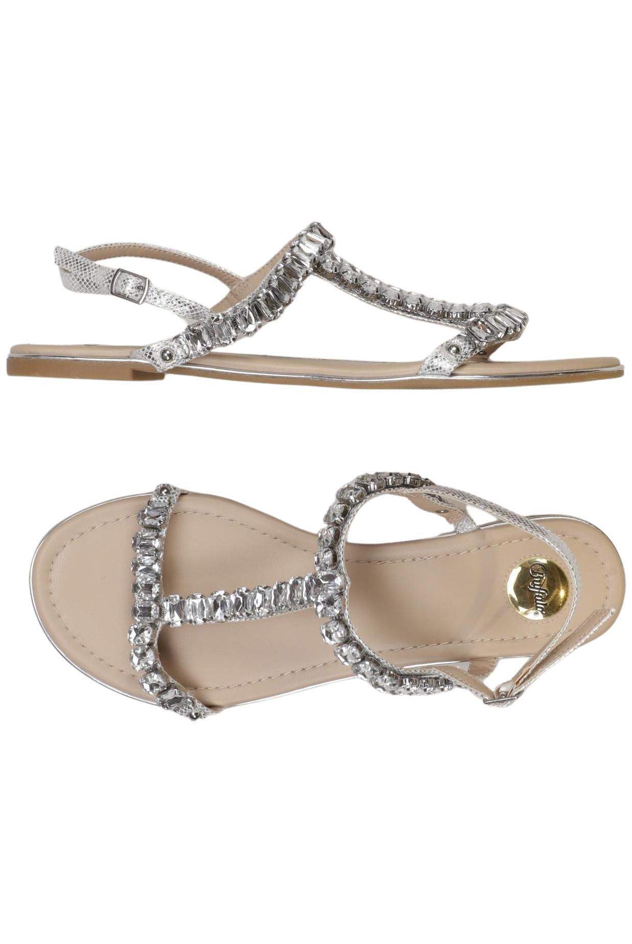 

Buffalo London Damen Sandale, silber, Gr. 41