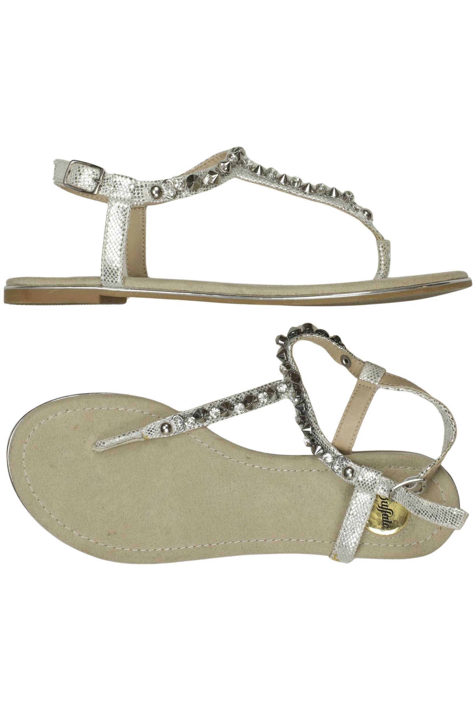 

Buffalo London Damen Sandale, silber, Gr. 38