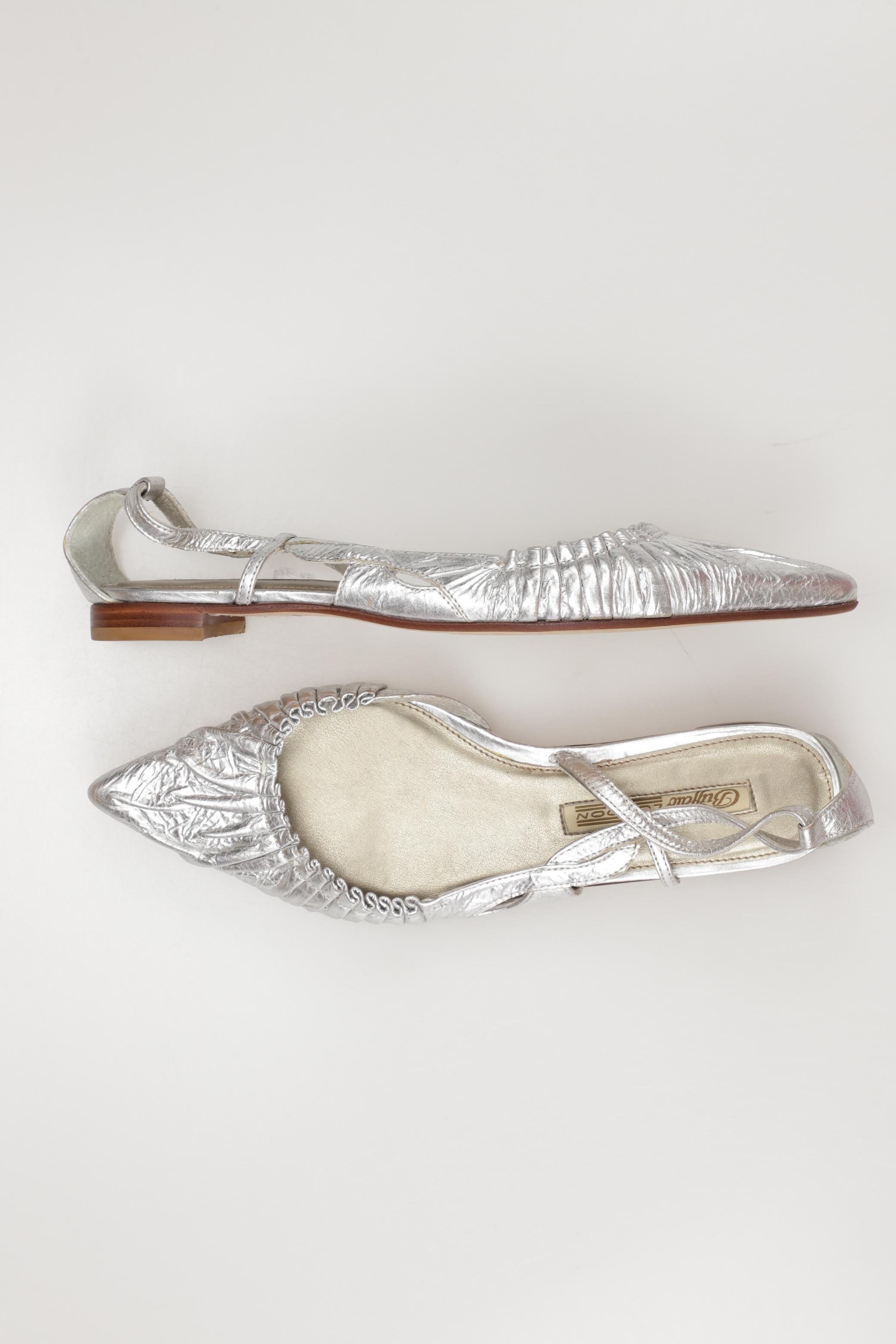 

Buffalo London Damen Ballerinas, silber, Gr. 38