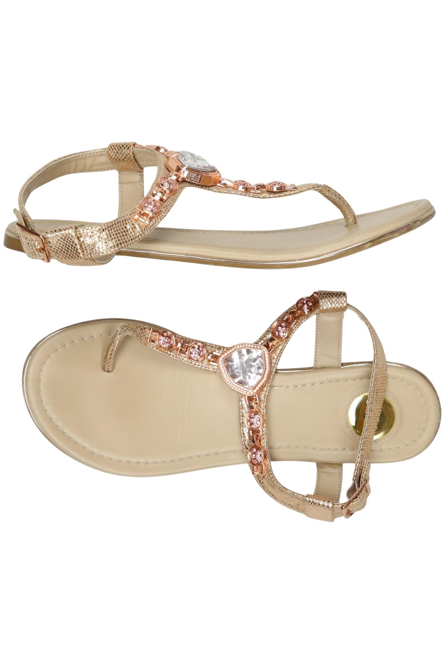 

Buffalo London Damen Sandale, gold, Gr. 38
