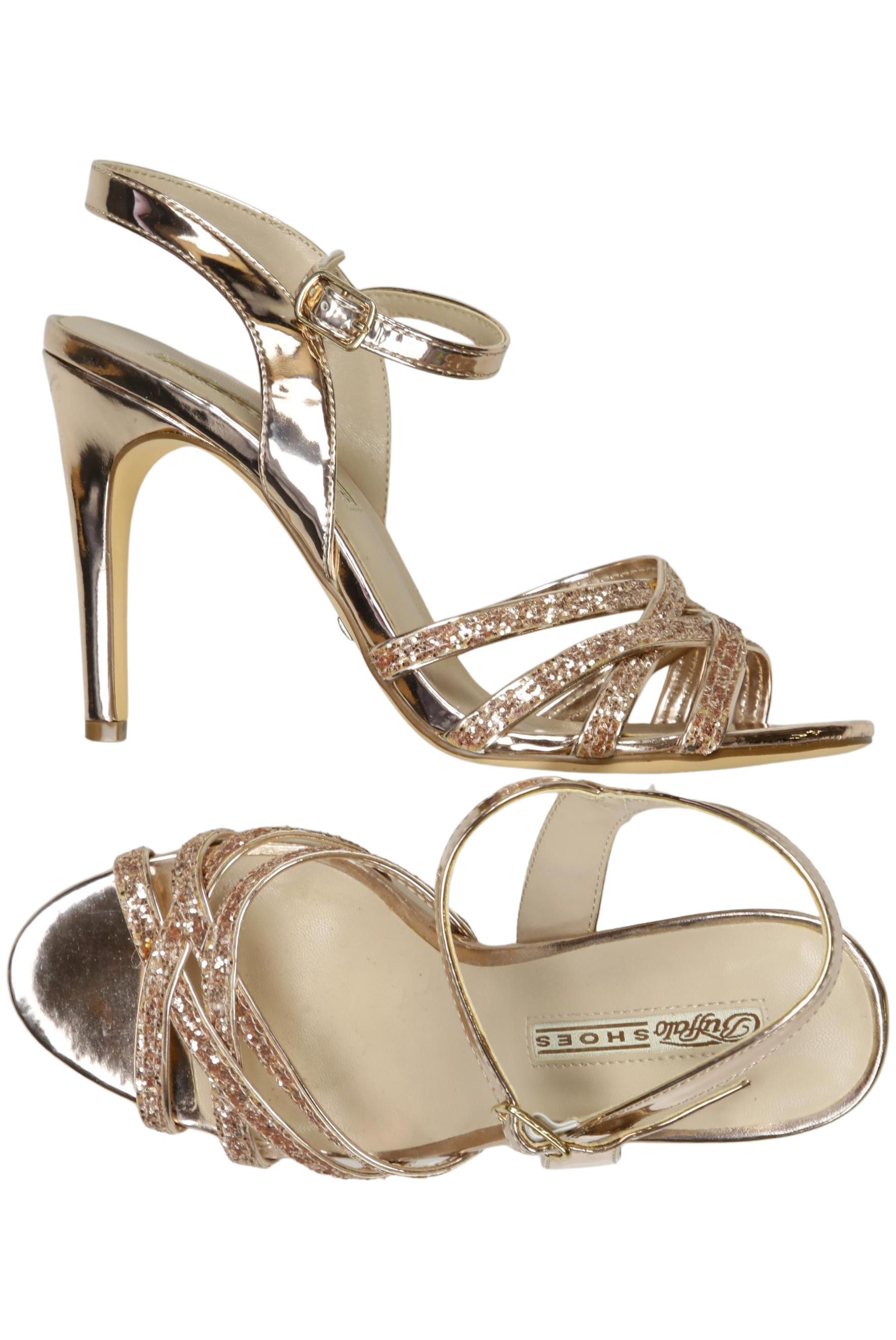 

Buffalo London Damen Sandale, gold, Gr. 38
