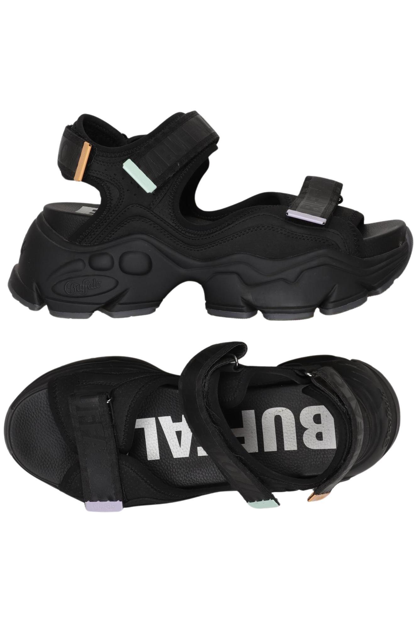 

Buffalo London Damen Sandale, schwarz, Gr. 41