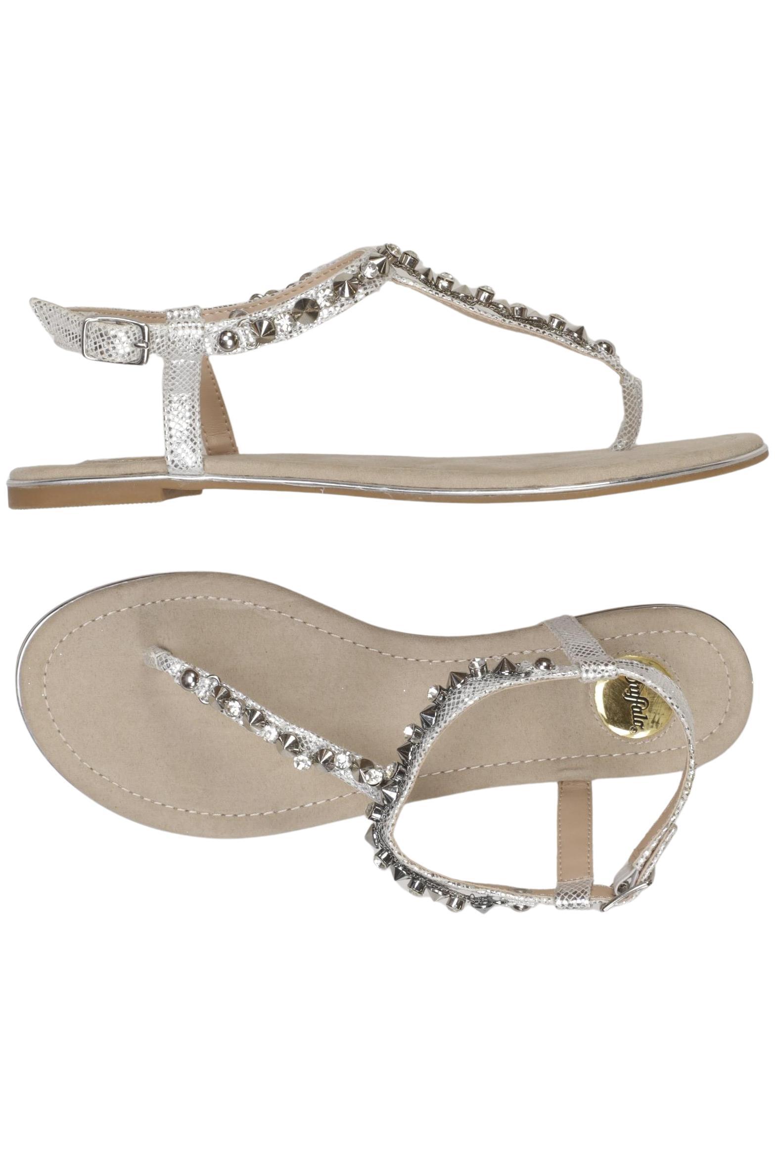 

Buffalo London Damen Sandale, silber, Gr. 39