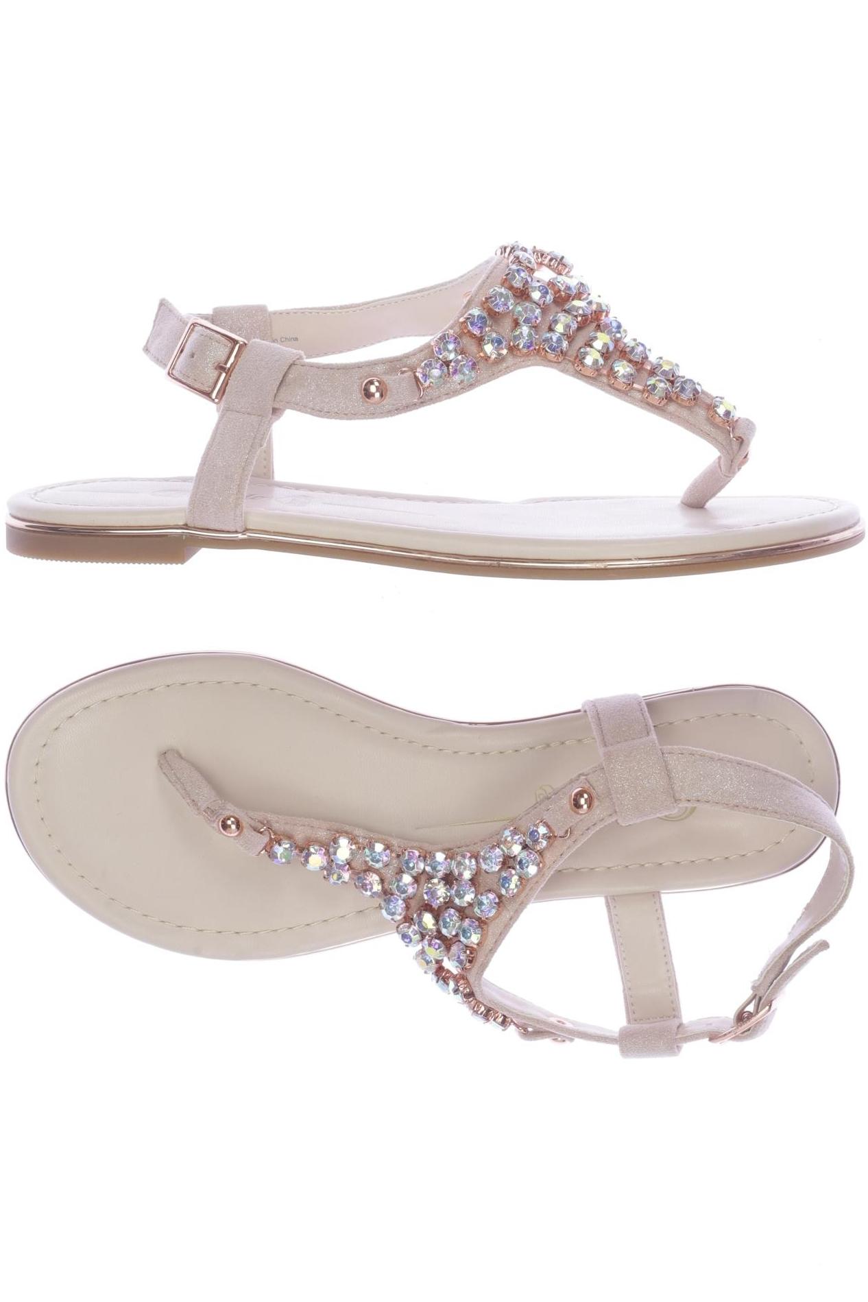 

Buffalo London Damen Sandale, beige, Gr. 38