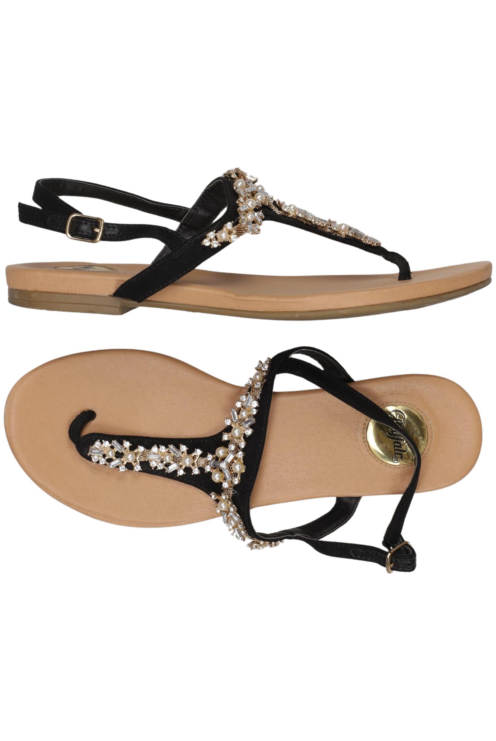 

Buffalo London Damen Sandale, schwarz, Gr. 39