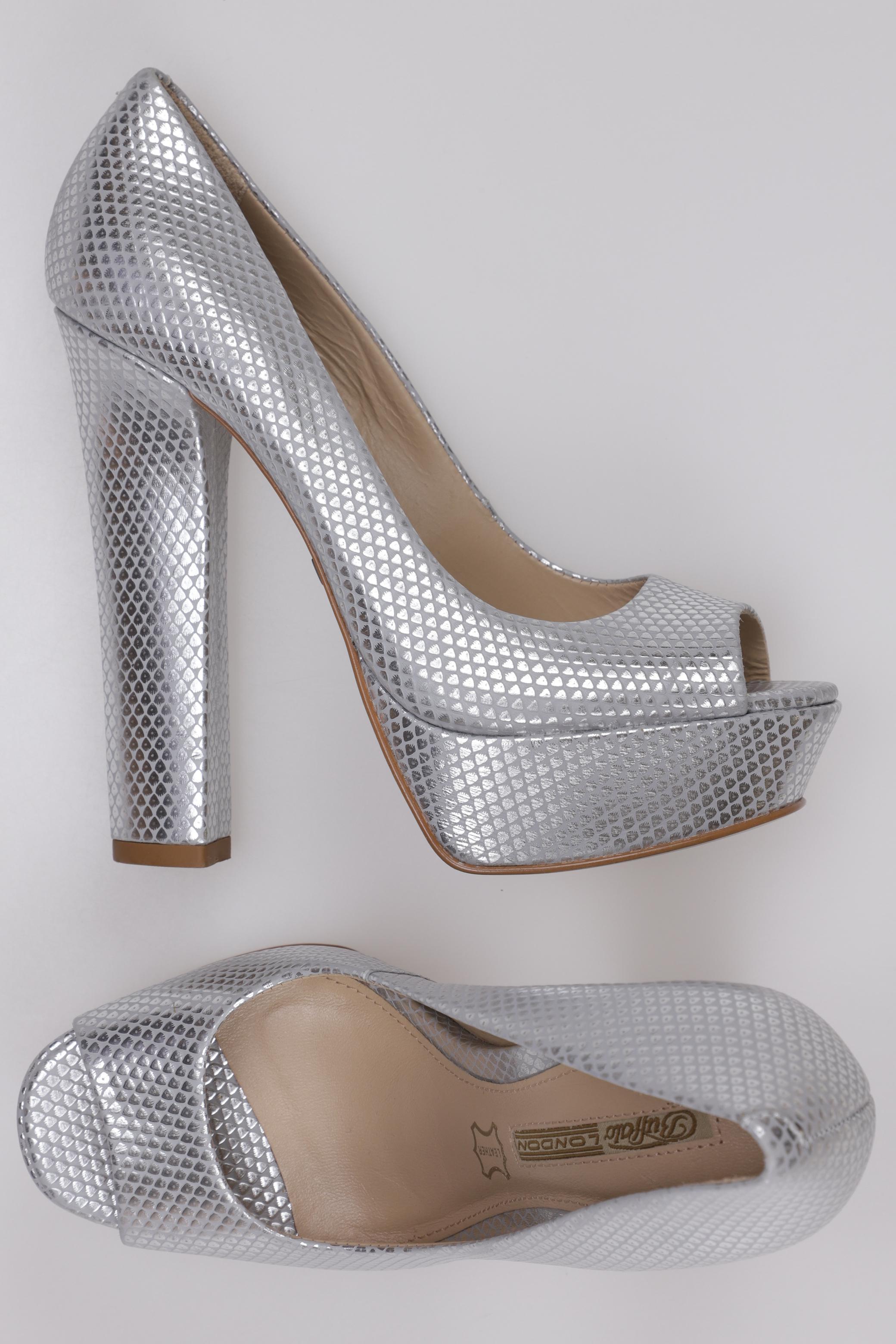 

Buffalo London Damen Pumps, silber, Gr. 38