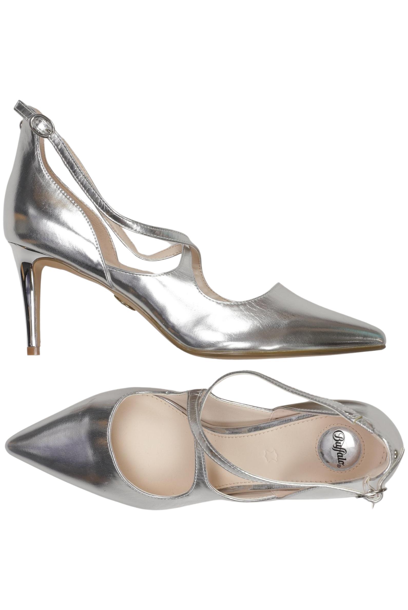 

Buffalo London Damen Pumps, silber, Gr. 40