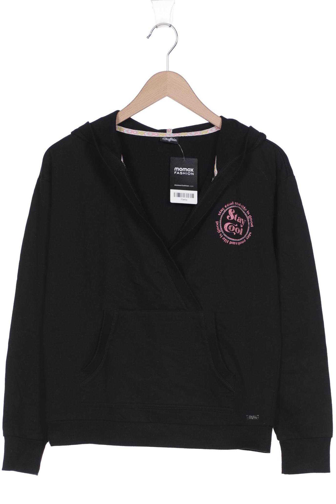 

Buffalo London Damen Kapuzenpullover, schwarz, Gr. 36