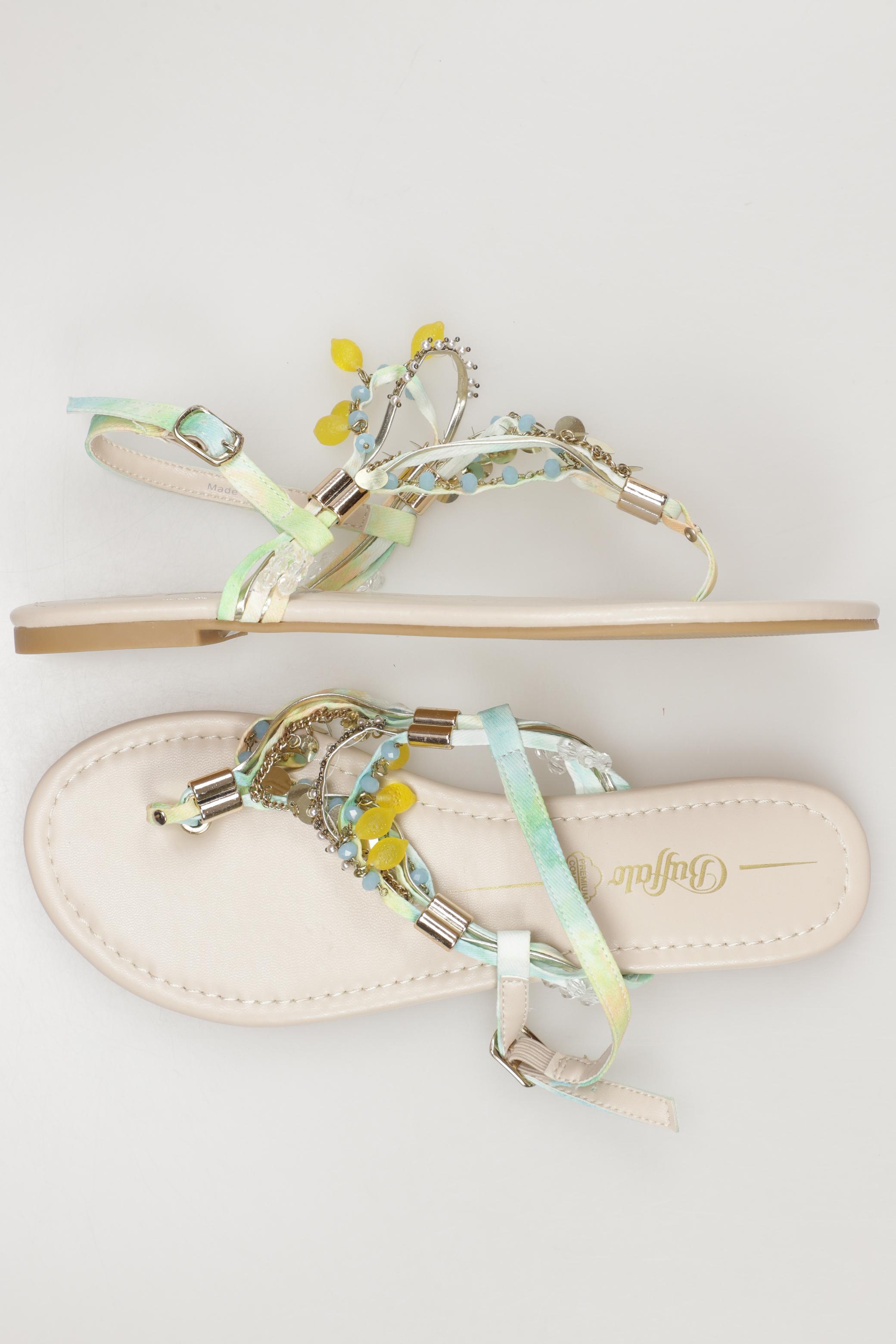 

Buffalo London Damen Sandale, beige, Gr. 39