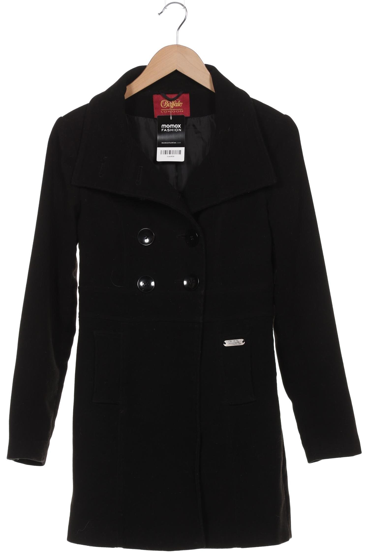 

Buffalo London Damen Mantel, schwarz, Gr. 32