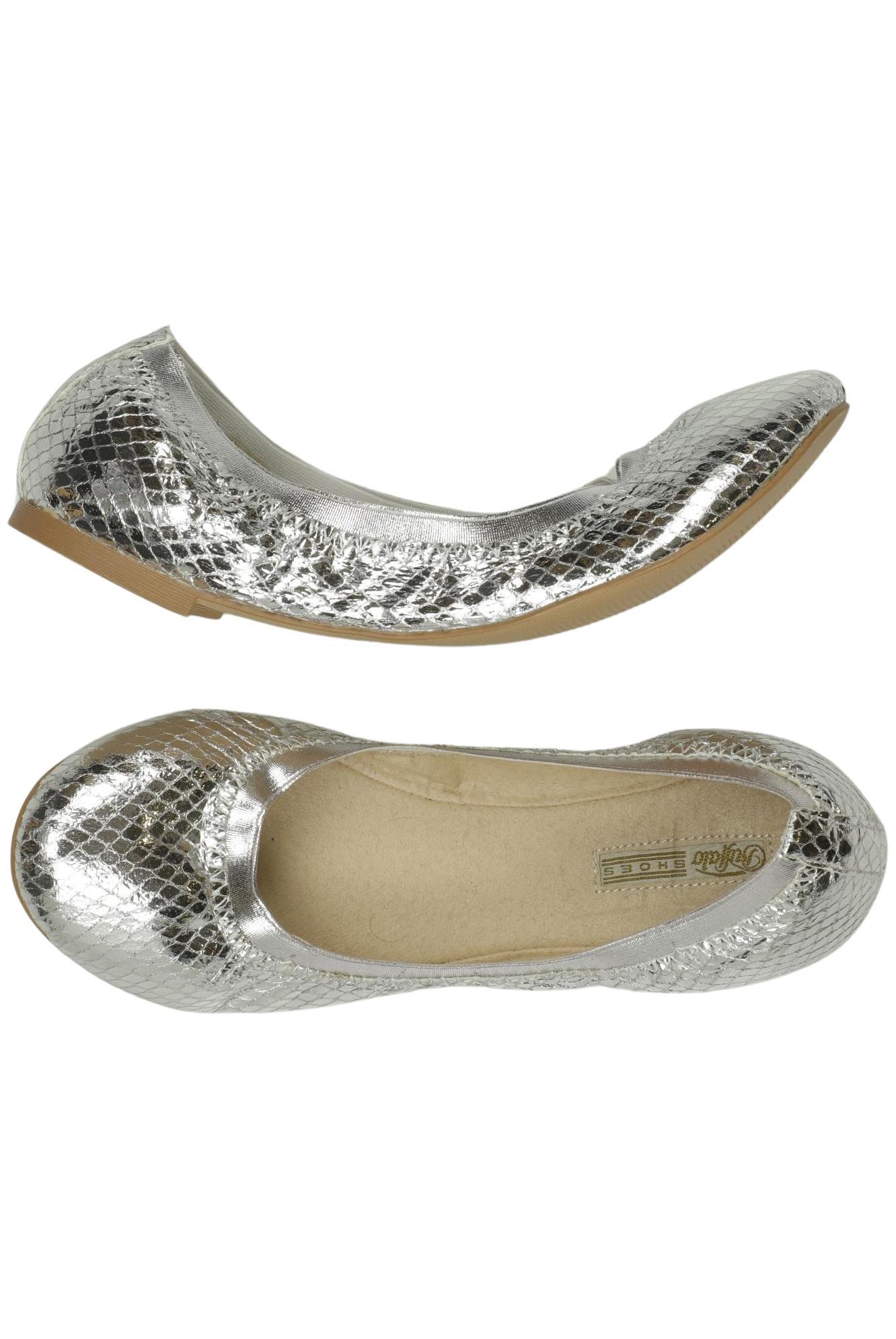 

Buffalo London Damen Ballerinas, silber, Gr. 39