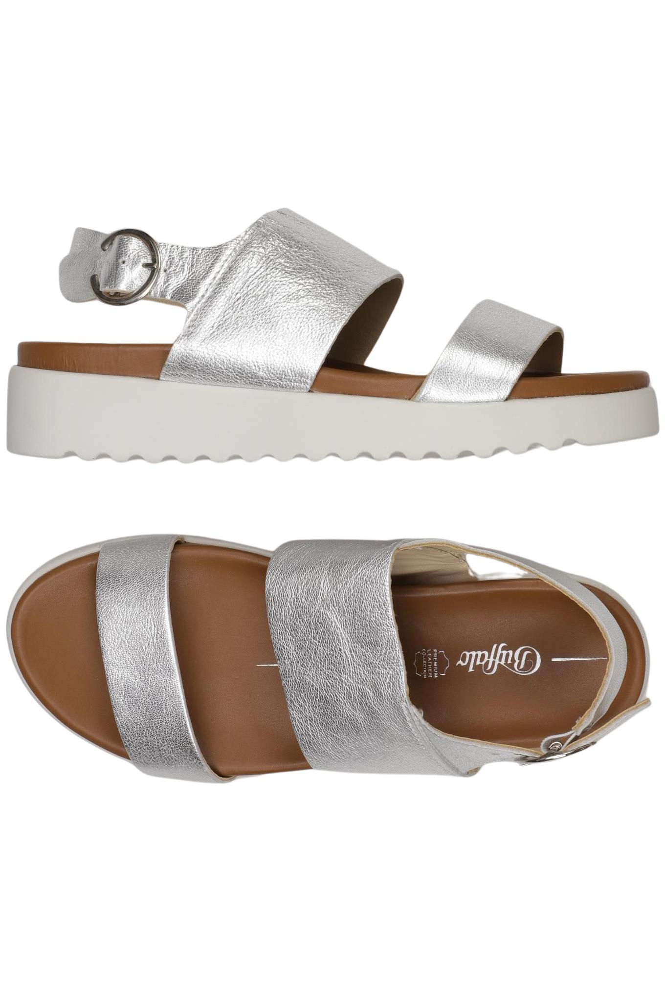 

Buffalo London Damen Sandale, silber, Gr. 38