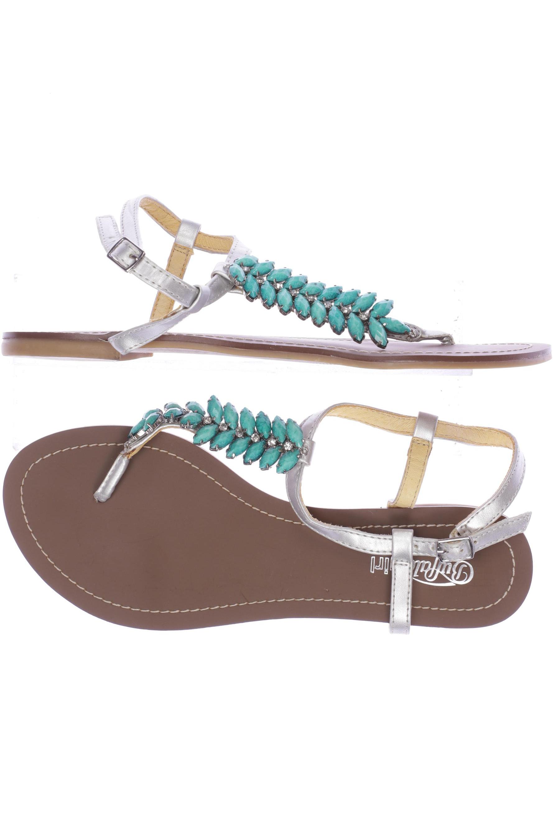 

Buffalo London Damen Sandale, silber, Gr. 37