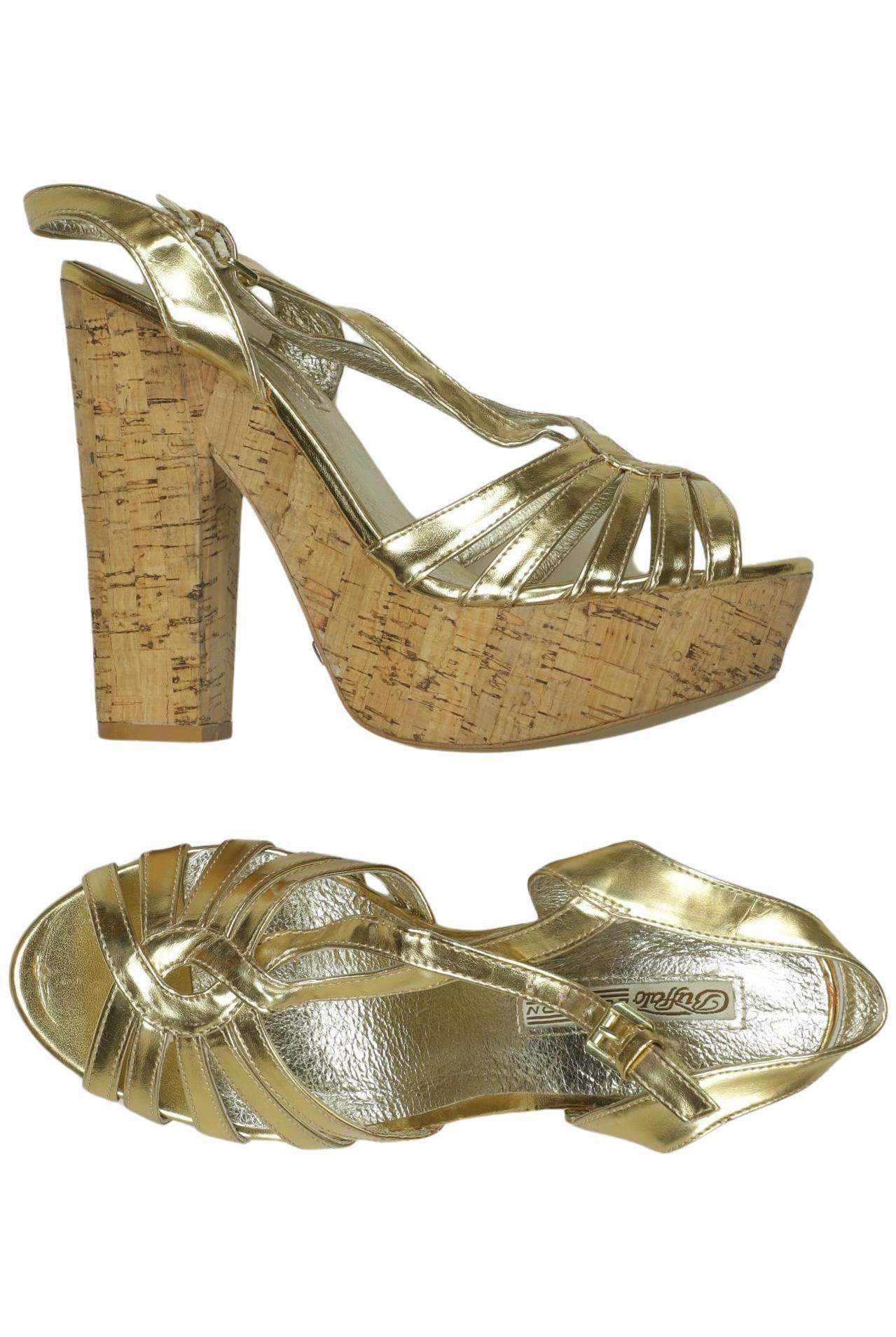 

Buffalo London Damen Sandale, gold, Gr. 40