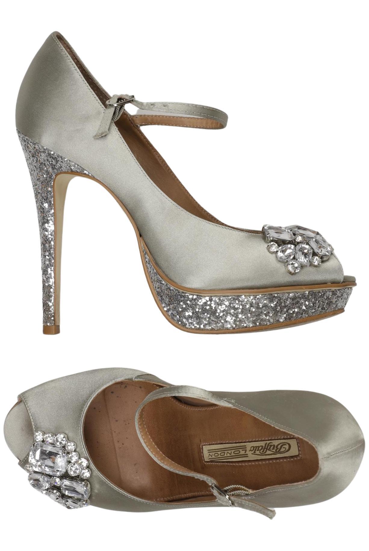 

Buffalo London Damen Pumps, silber, Gr. 39