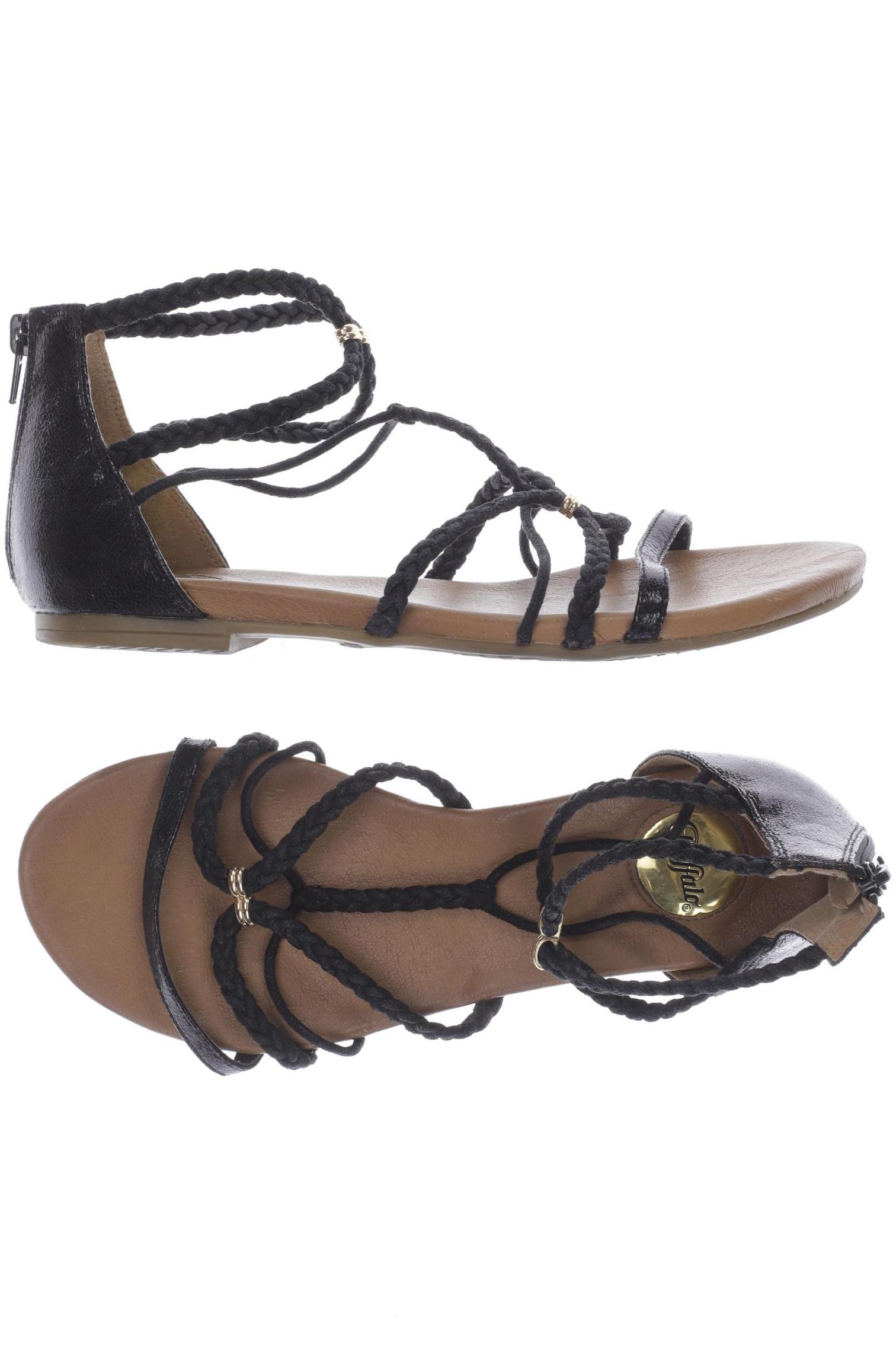 

Buffalo London Damen Sandale, schwarz, Gr. 38