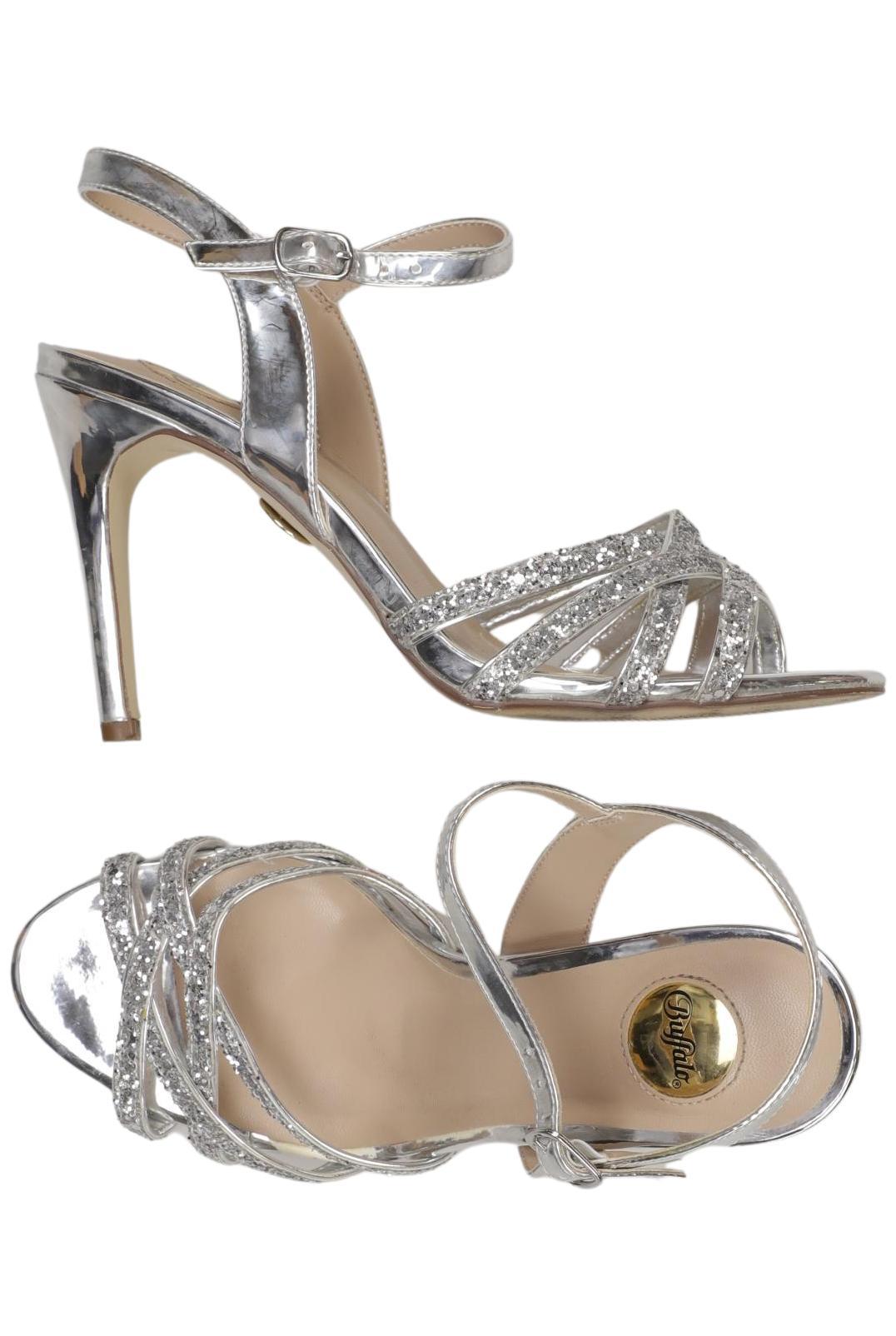 

Buffalo London Damen Sandale, silber, Gr. 38