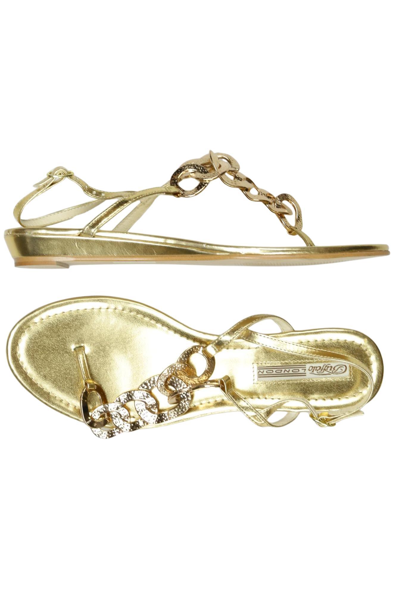 

Buffalo London Damen Sandale, gold, Gr. 41