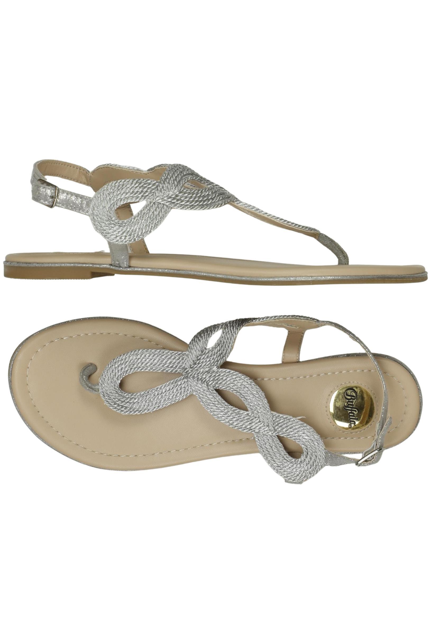 

Buffalo London Damen Sandale, silber, Gr. 38
