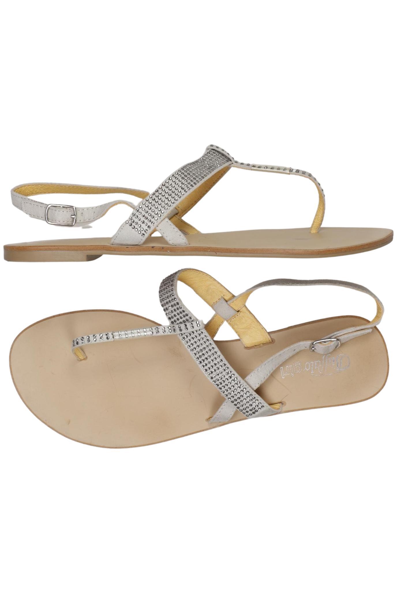 

Buffalo London Damen Sandale, silber, Gr. 38