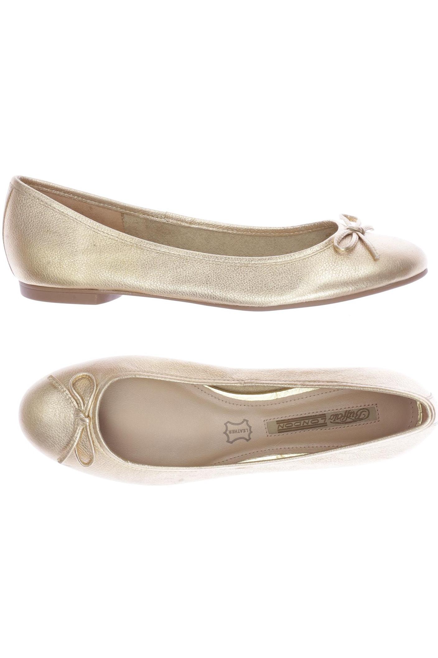 

Buffalo London Damen Ballerinas, gold, Gr. 39
