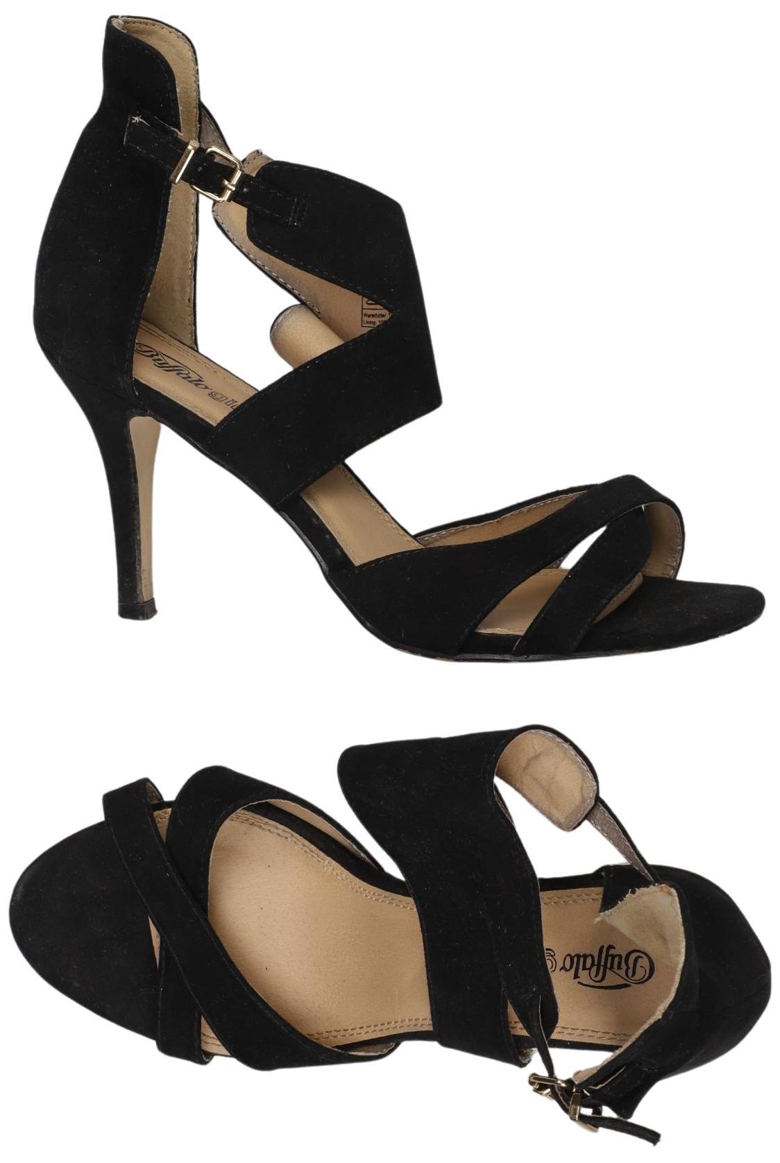 

Buffalo London Damen Sandale, schwarz, Gr. 40
