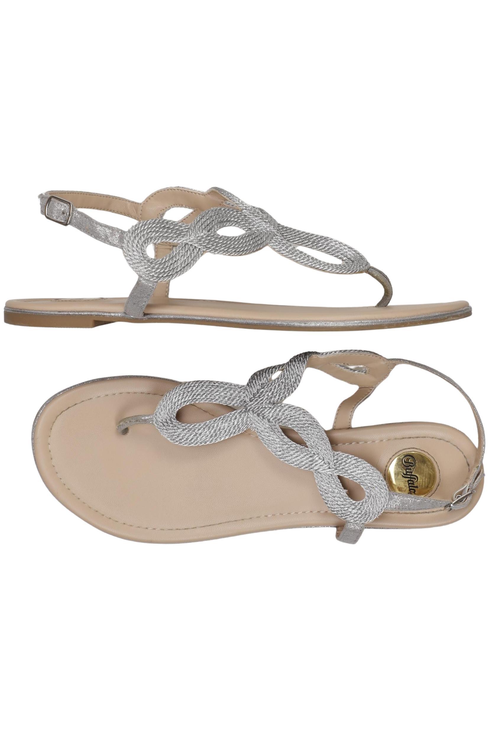 

Buffalo London Damen Sandale, silber, Gr. 40