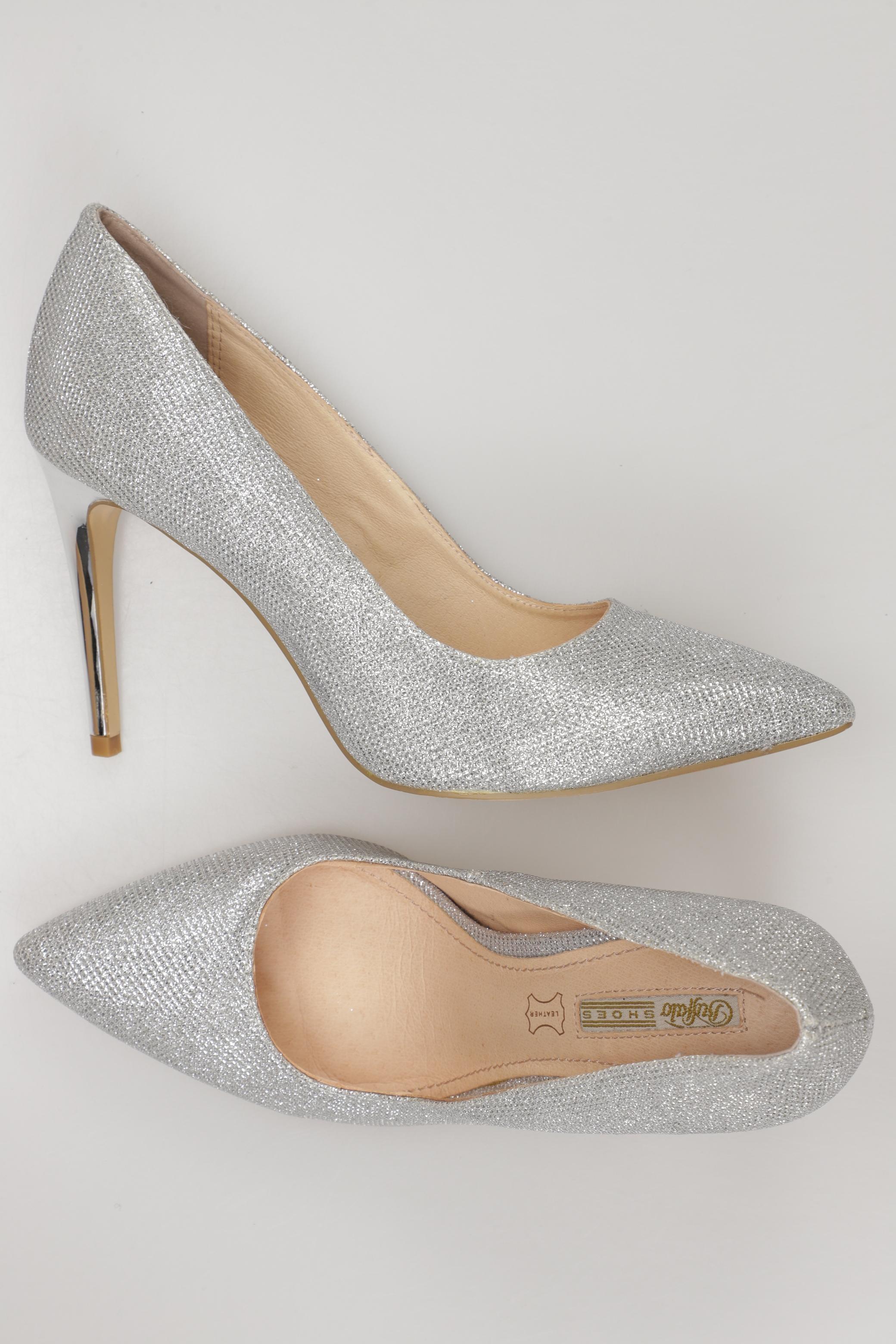 

Buffalo London Damen Pumps, silber, Gr. 40