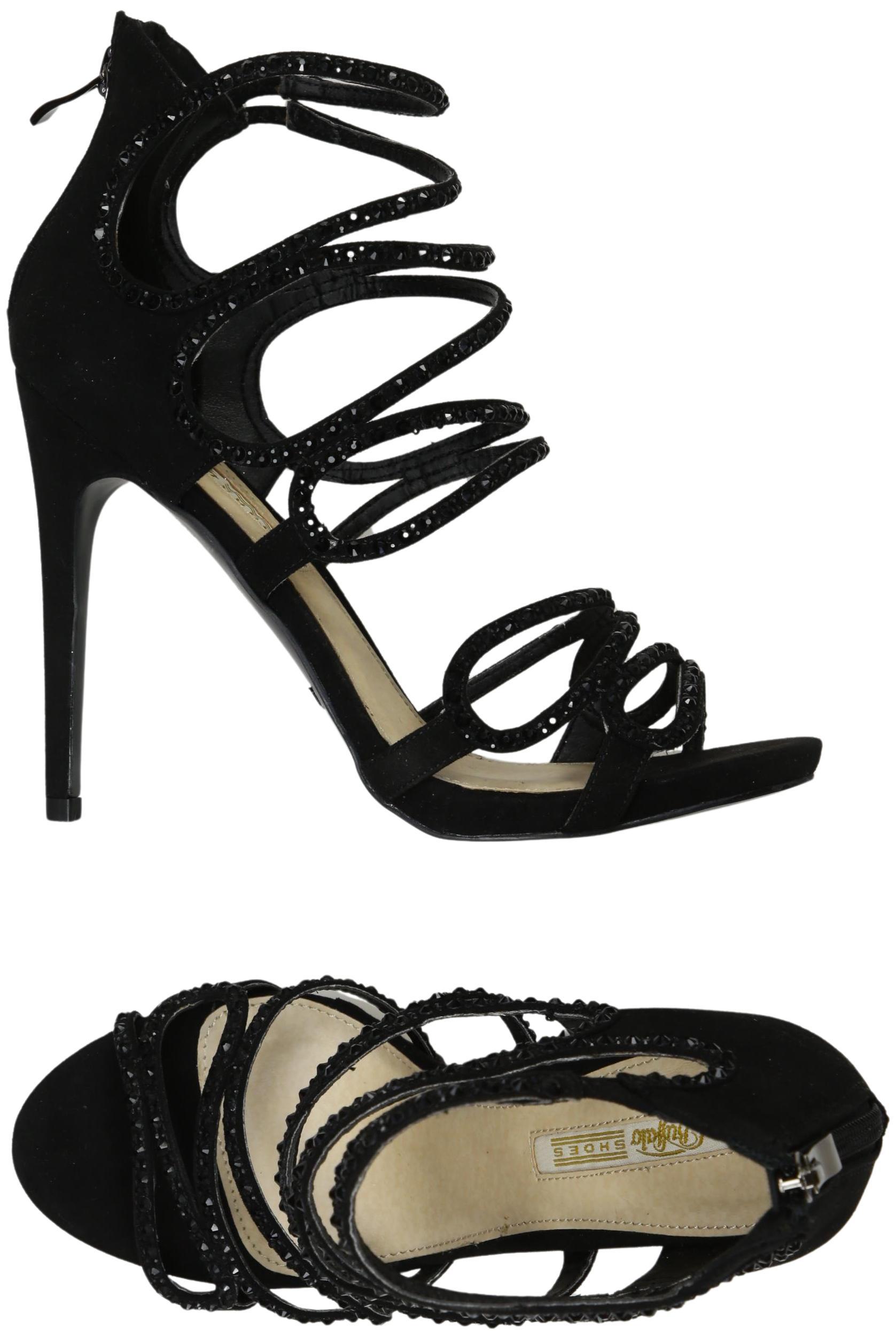 

Buffalo London Damen Sandale, schwarz, Gr. 38