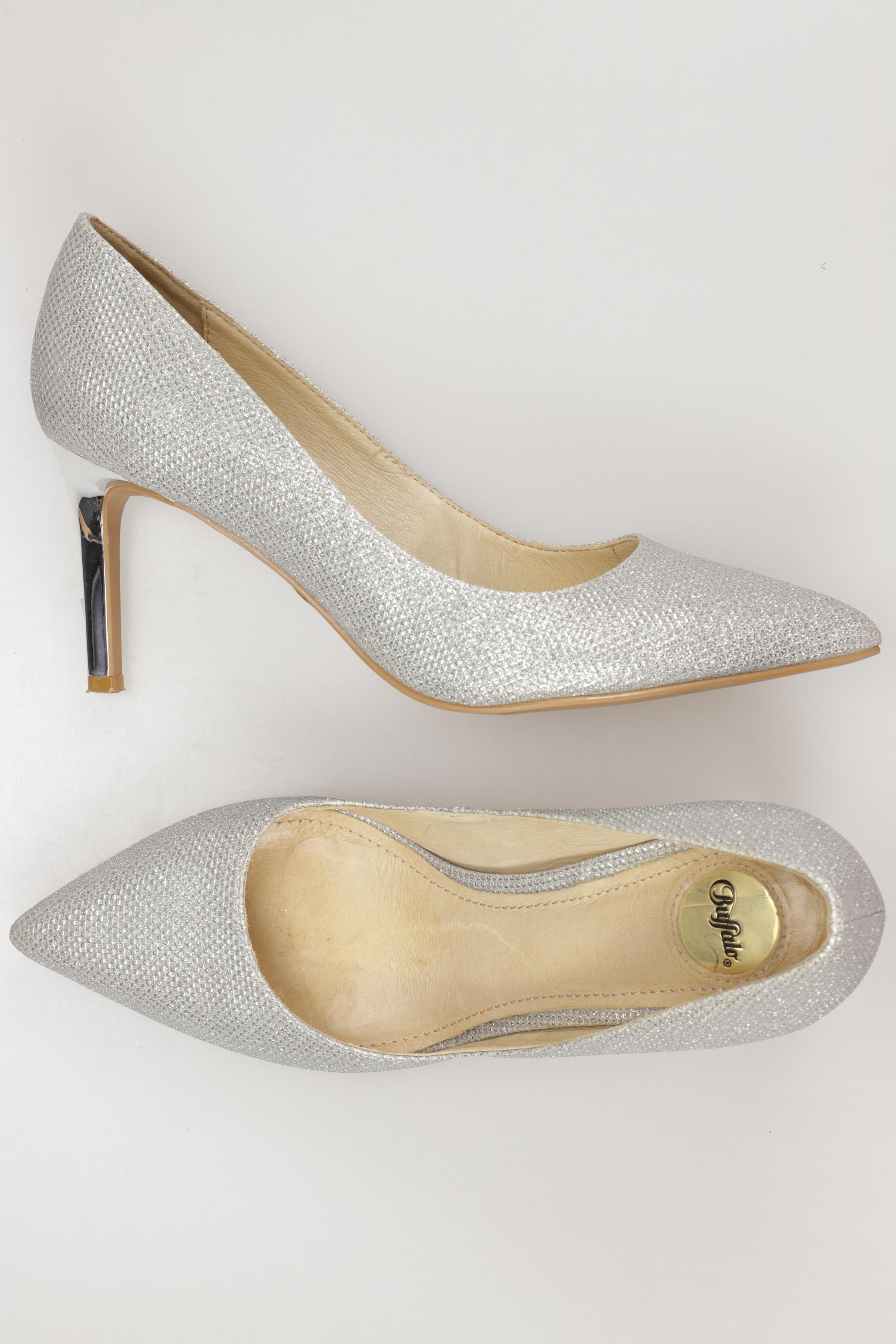 

Buffalo London Damen Pumps, silber, Gr. 39