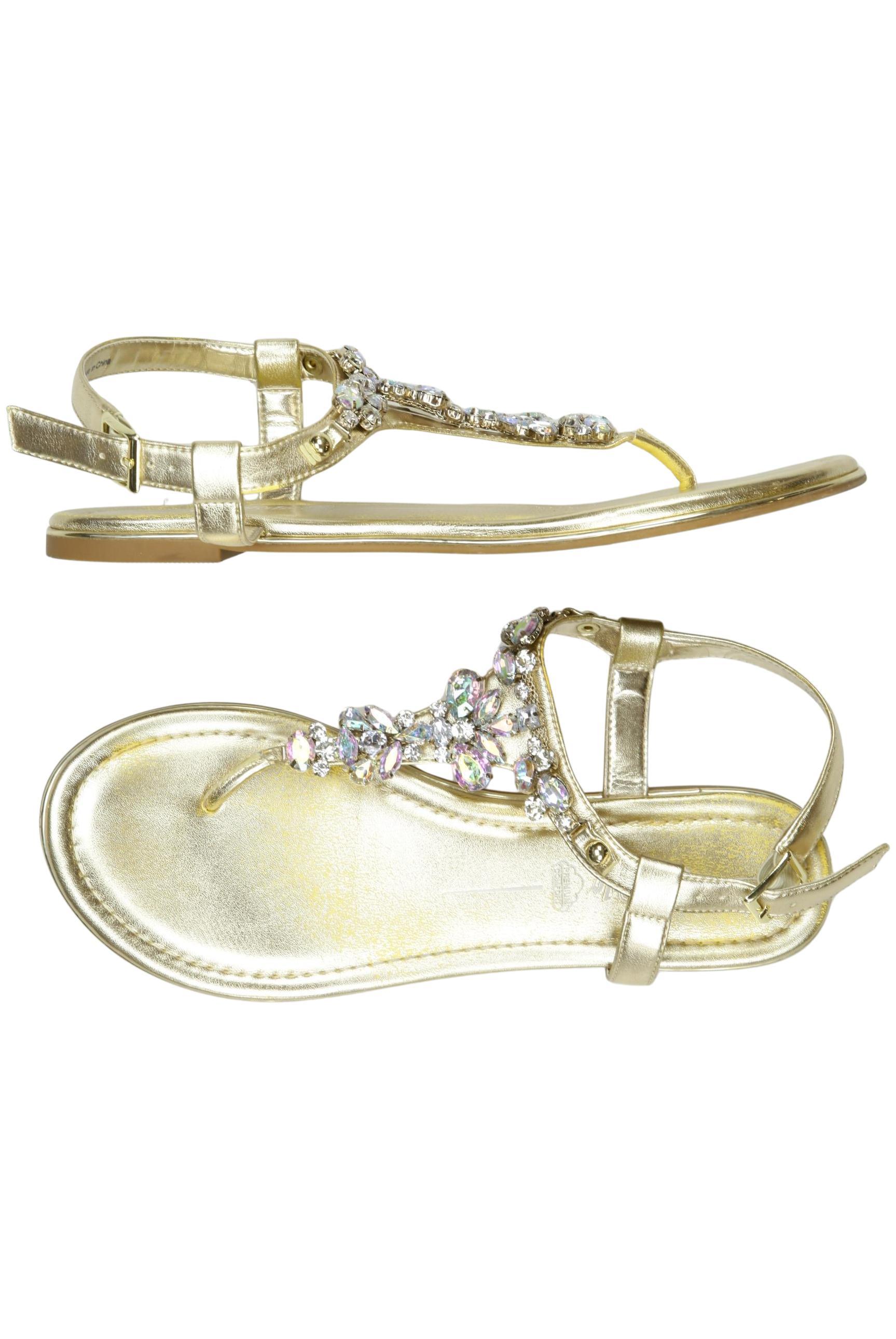 

Buffalo London Damen Sandale, gold, Gr. 41