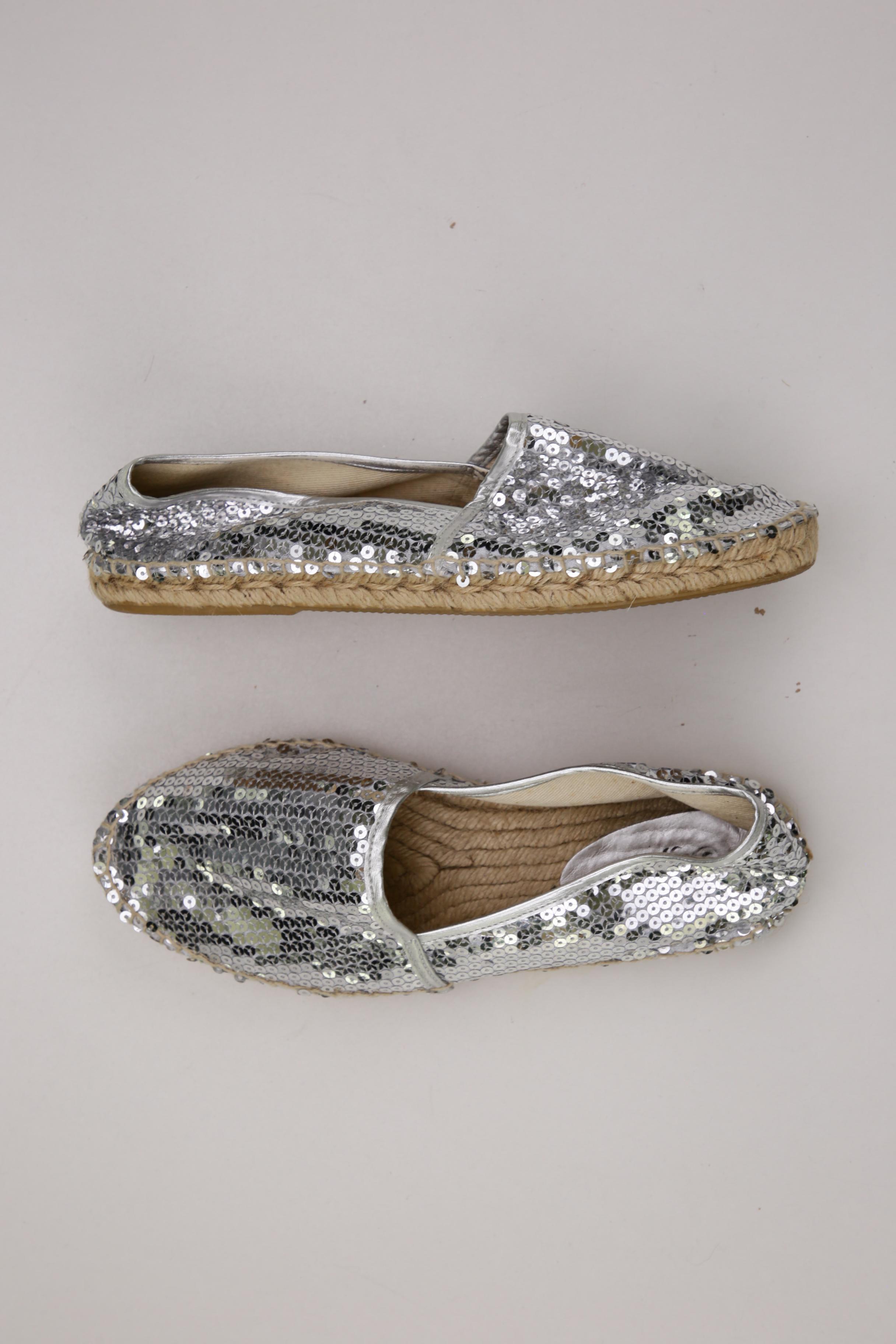 

Buffalo London Damen Halbschuh, silber, Gr. 40