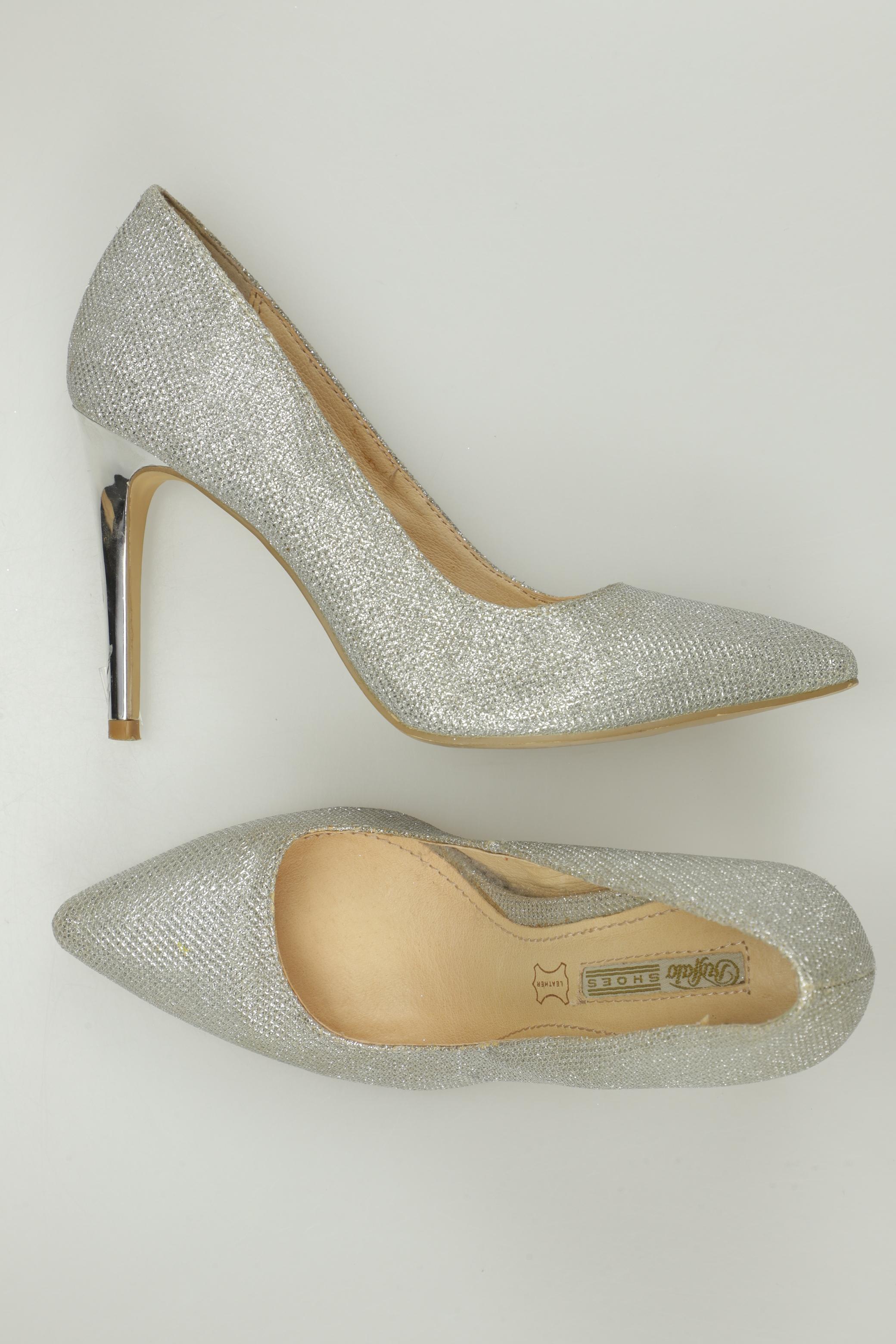 

Buffalo London Damen Pumps, silber, Gr. 38